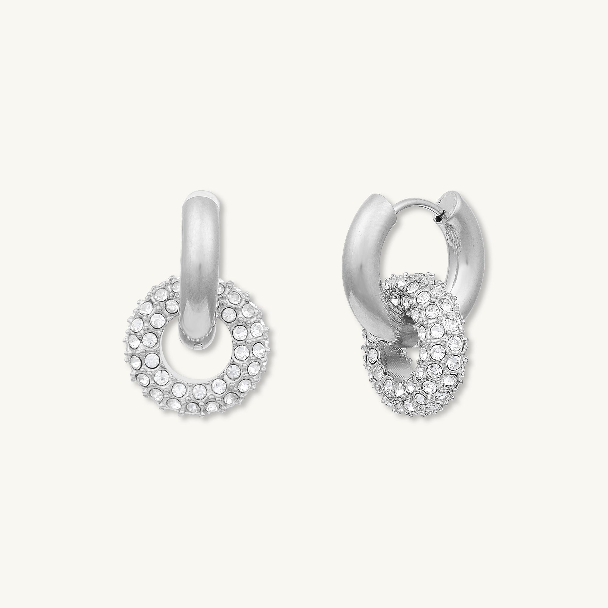 Elena Zirconia Huggie Earrings - Camile & Stone