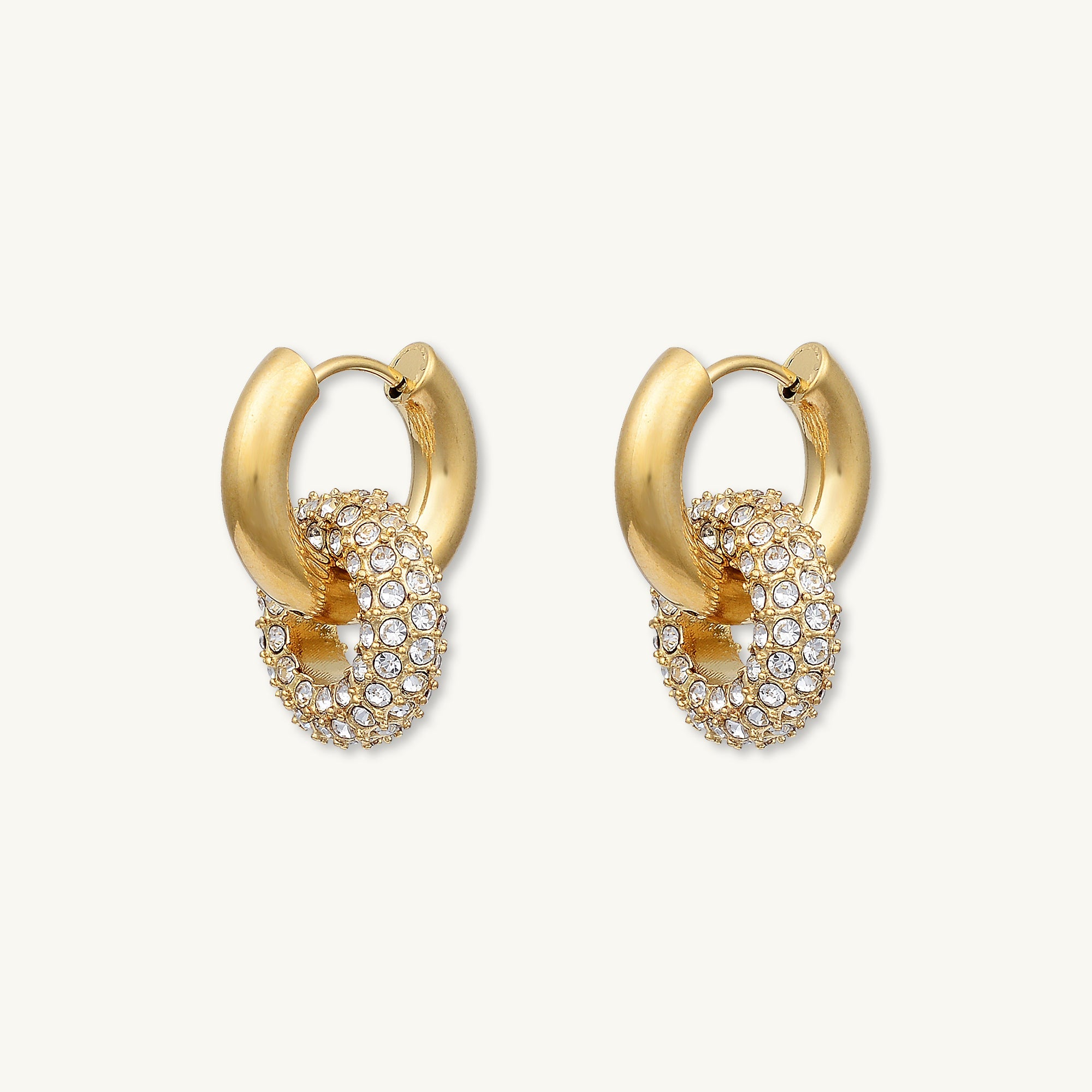 Elena Zirconia Huggie Earrings - Camile & Stone