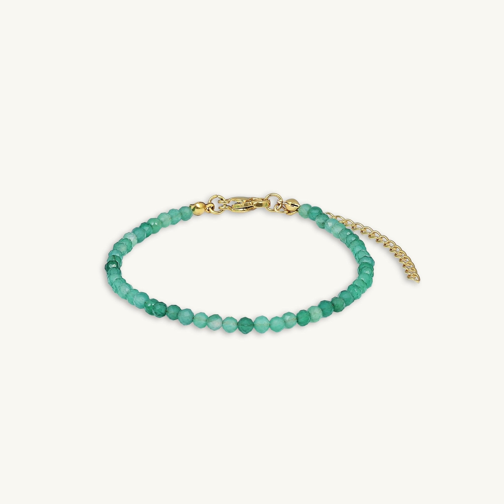 Emerald Crystal Beaded Bracelet - Camile & Stone