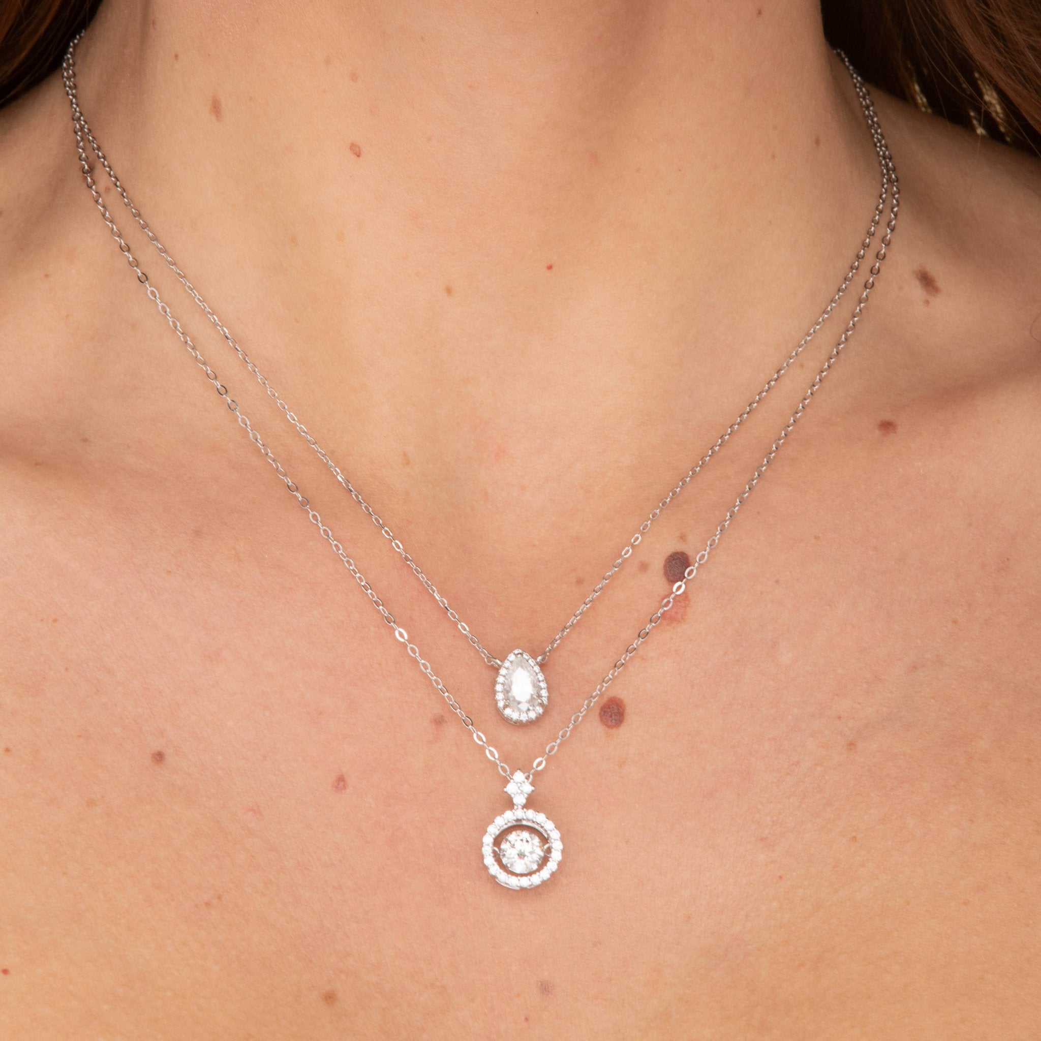 Floating Solitaire Moissanite Necklace 0.8 Carat - Camile & Stone