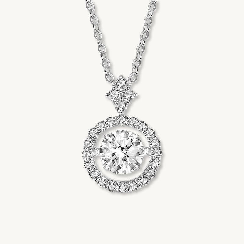Floating Solitaire Moissanite Necklace 0.8 Carat - Camile & Stone