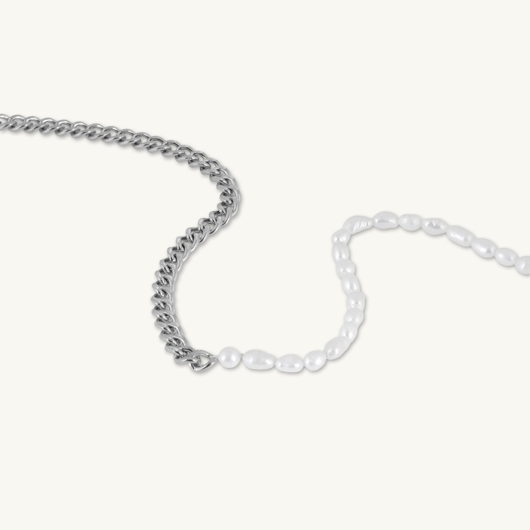 Freshwater Pearl Cuban Toggle Necklace - Camile & Stone