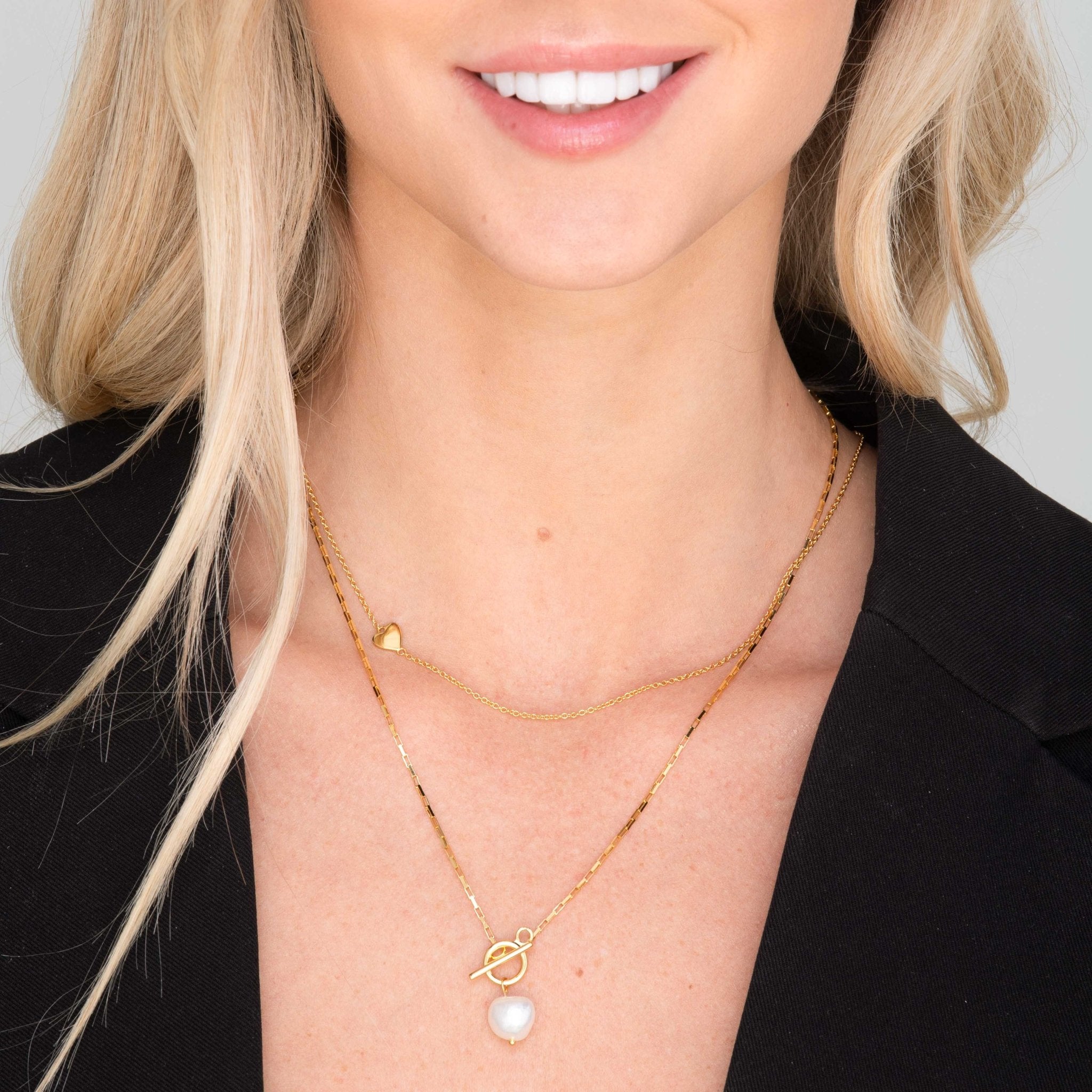 Freshwater Pearl Statement Toggle Necklace - Camile & Stone