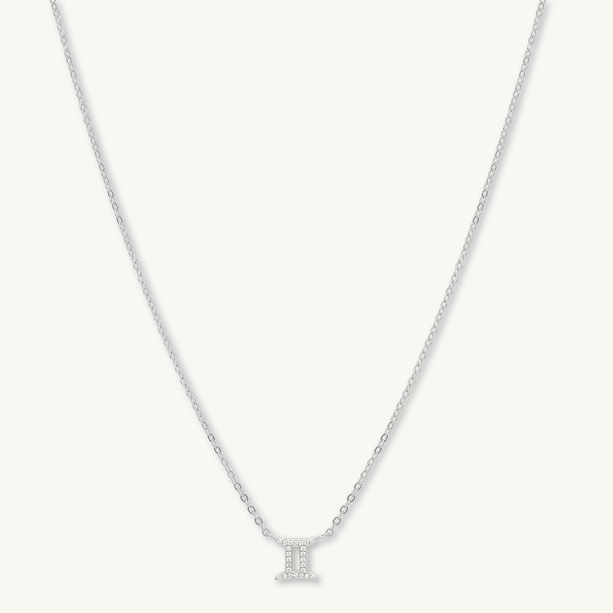 Gemini Sapphire Charm Zodiac Star Sign Necklace - Camile & Stone