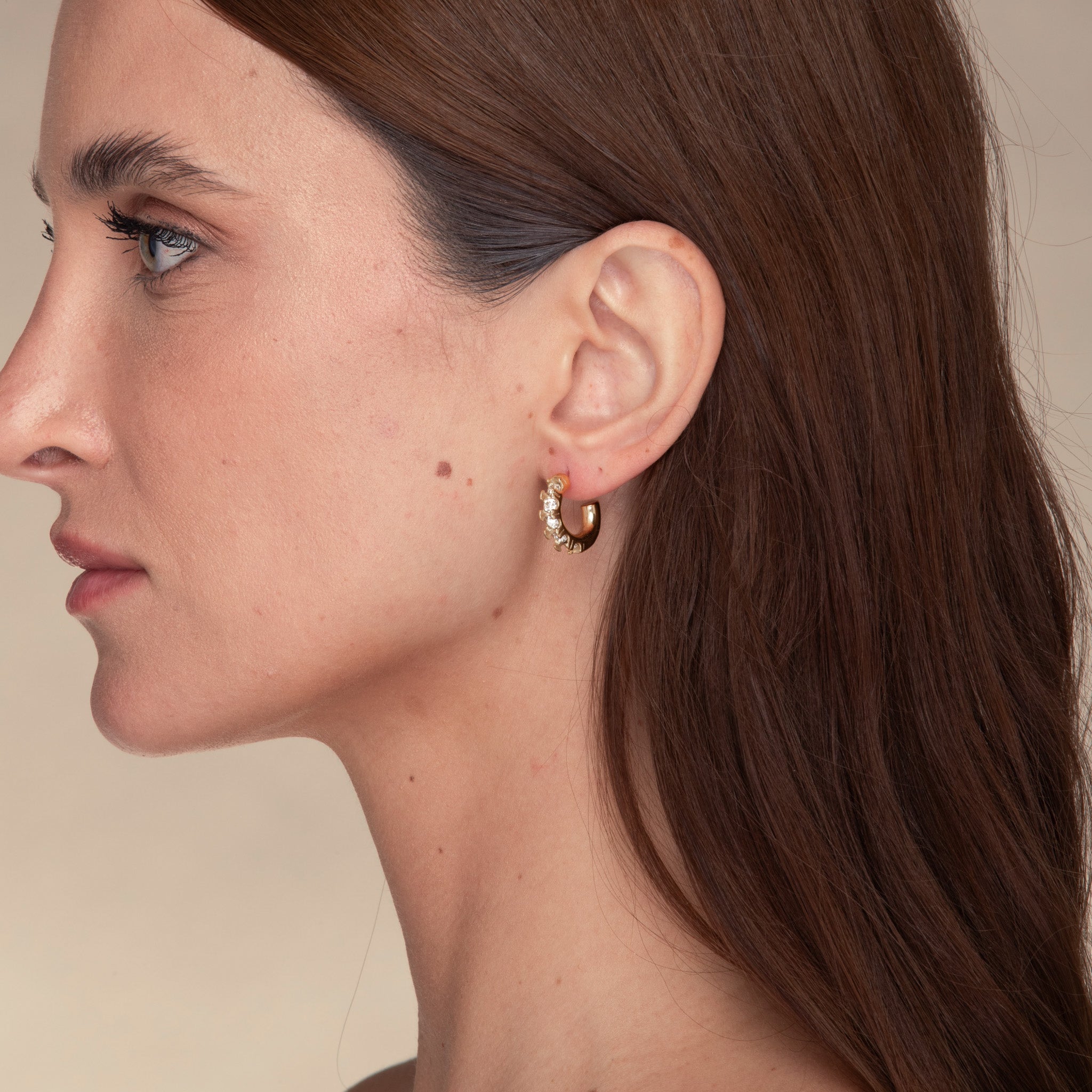 Gracie Zirconia Huggie Earrings - Camile & Stone