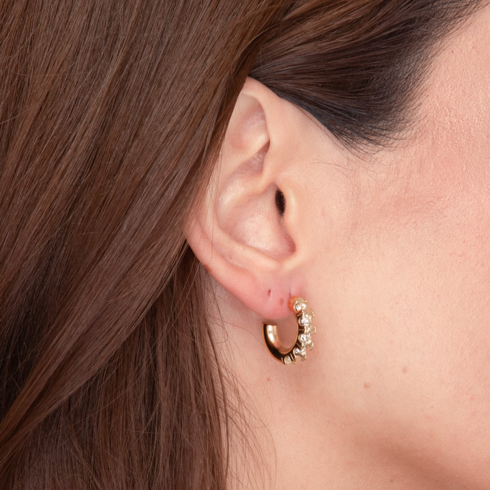 Gracie Zirconia Huggie Earrings - Camile & Stone