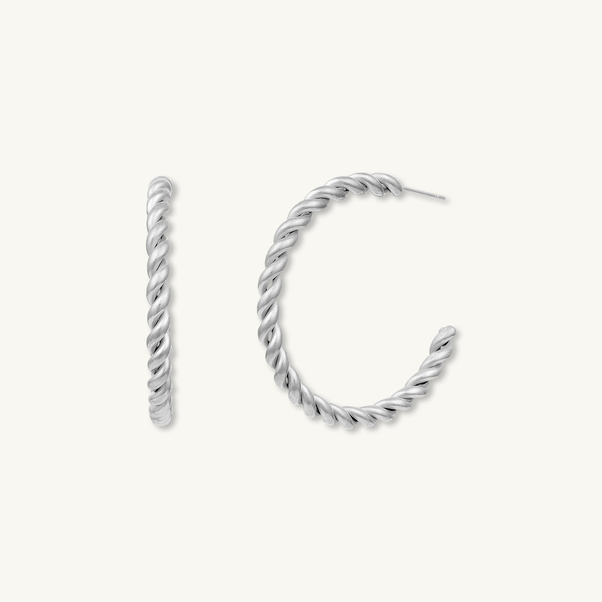 Hallie Twist Statement Hoop Earrings - Camile & Stone