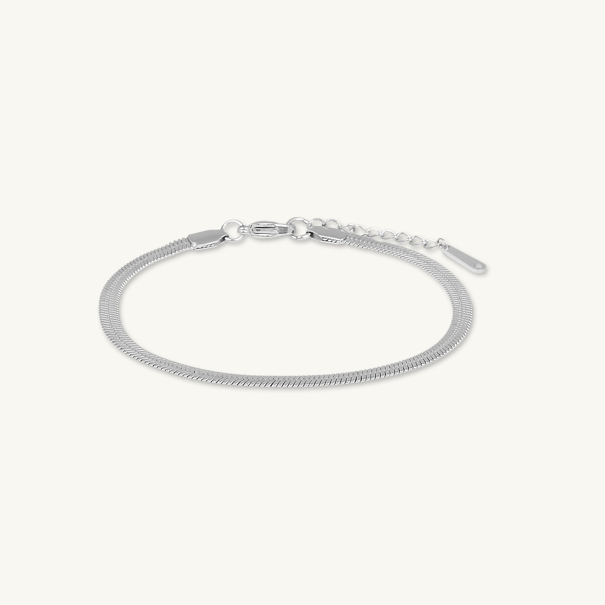 Herringbone Chain Anklet - Camile & Stone