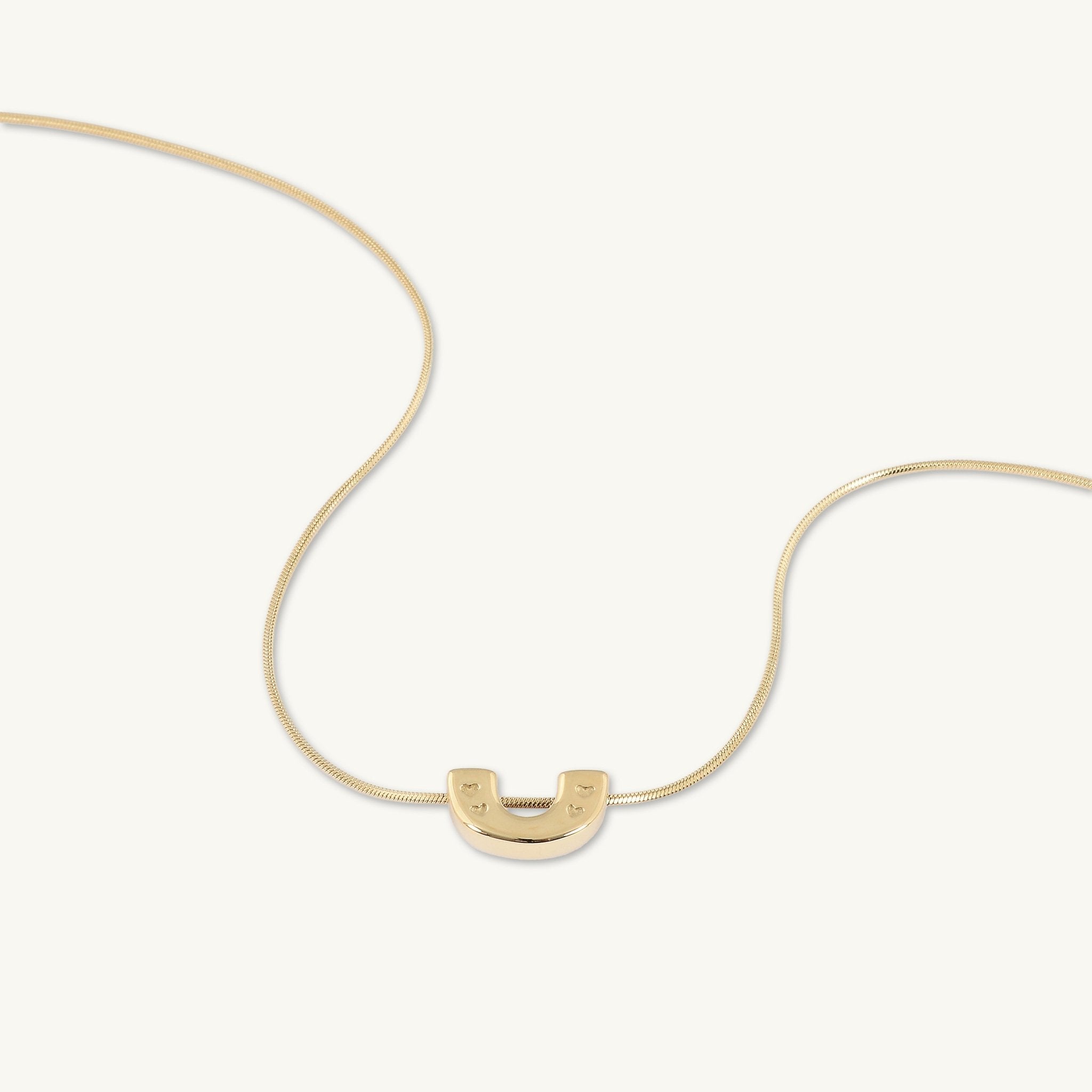 Horse Shoe Statement Snake Necklace - Camile & Stone