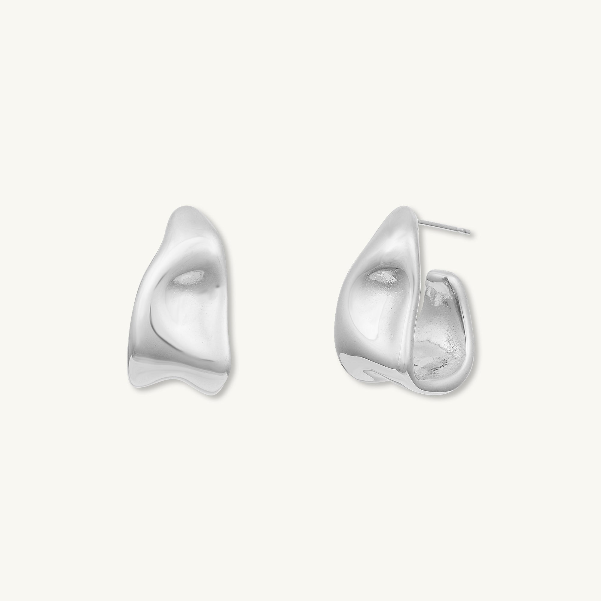 Iris Huggie Stud Earrings - Camile & Stone