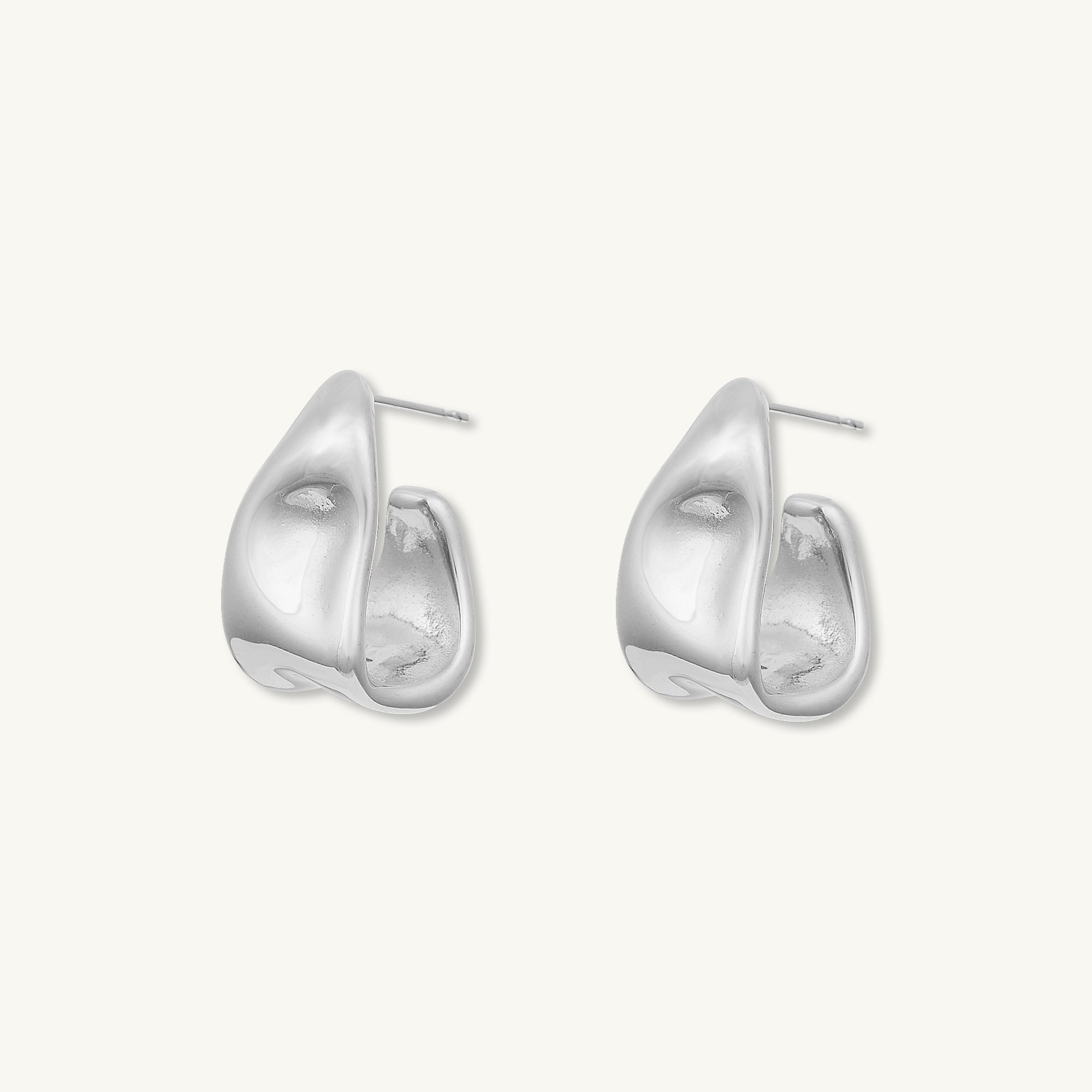 Iris Huggie Stud Earrings - Camile & Stone