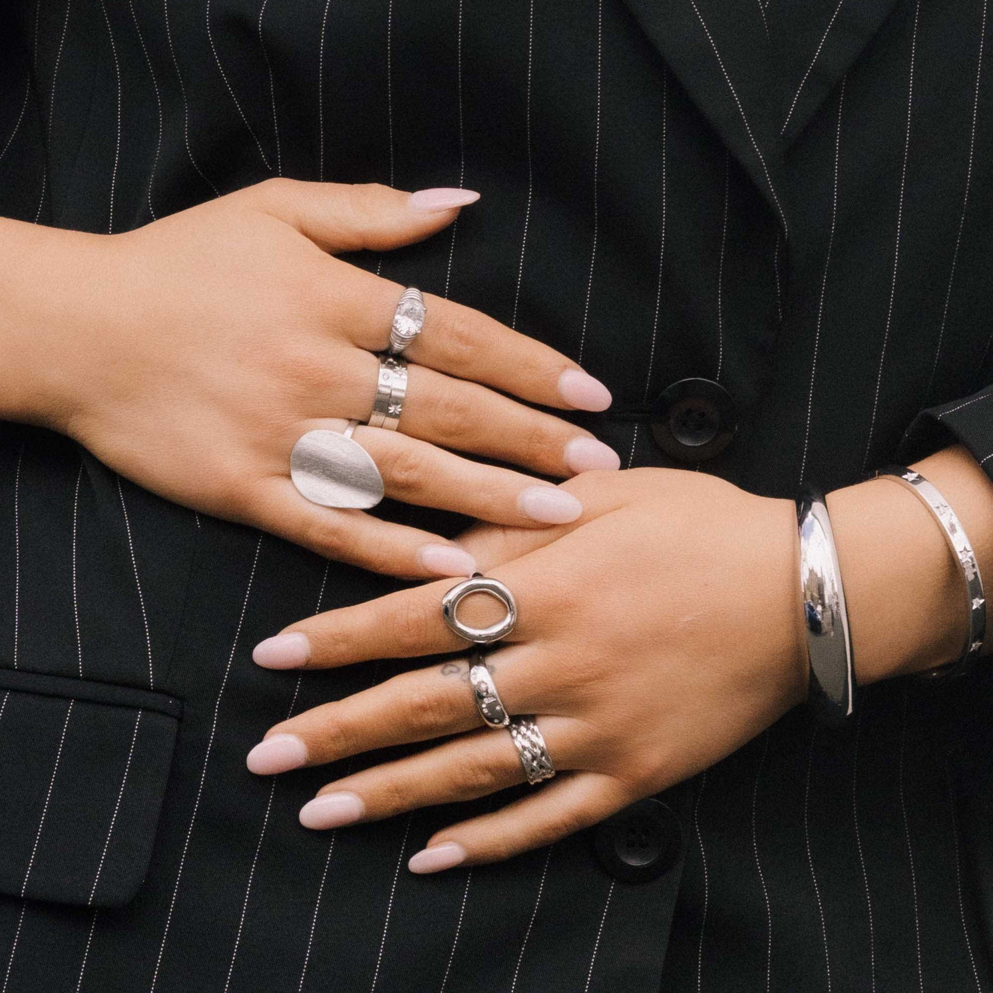 Isla Weave Statement Open Ring - Camile & Stone