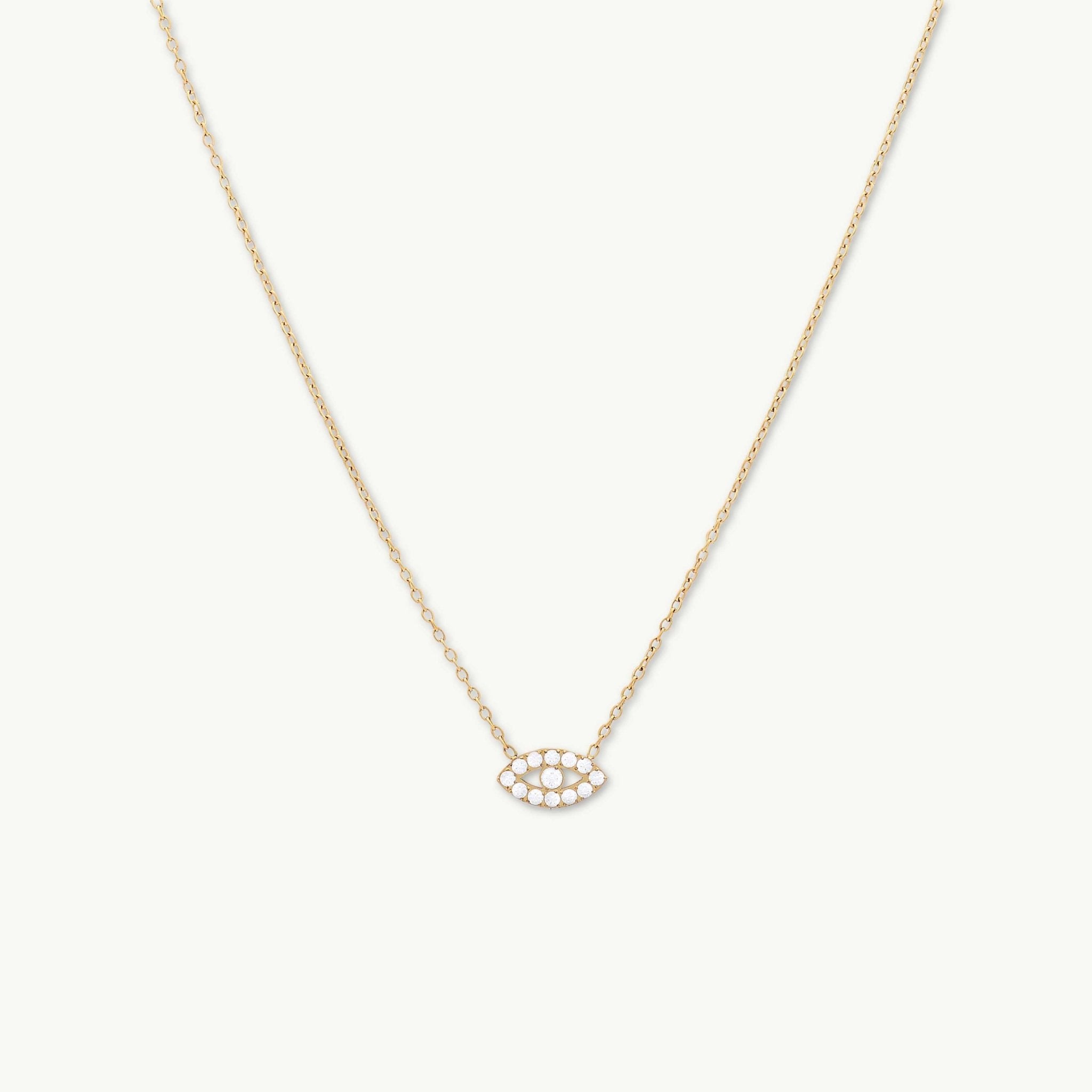 Ivy Evil Eye Sapphire Necklace - Camile & Stone