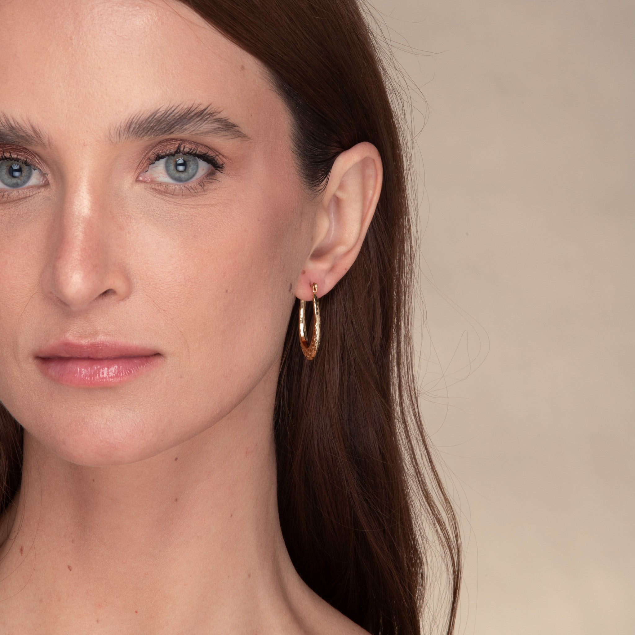 Ivy Molten Hoop Earrings - Camile & Stone