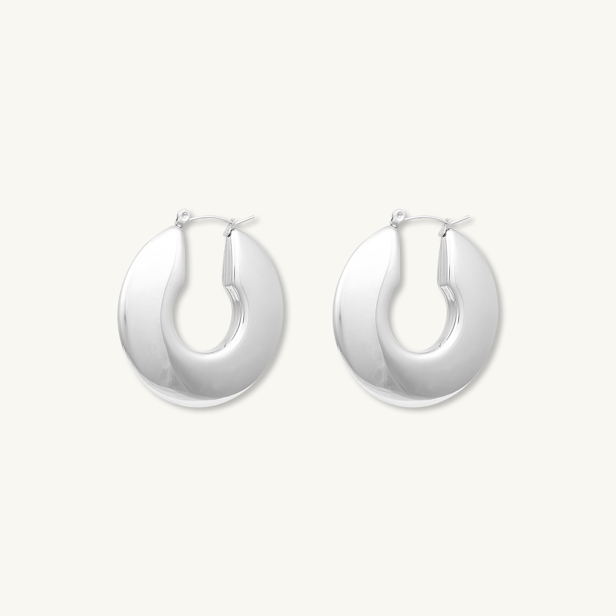 Jasmine Dome Hoop Earrings - Camile & Stone