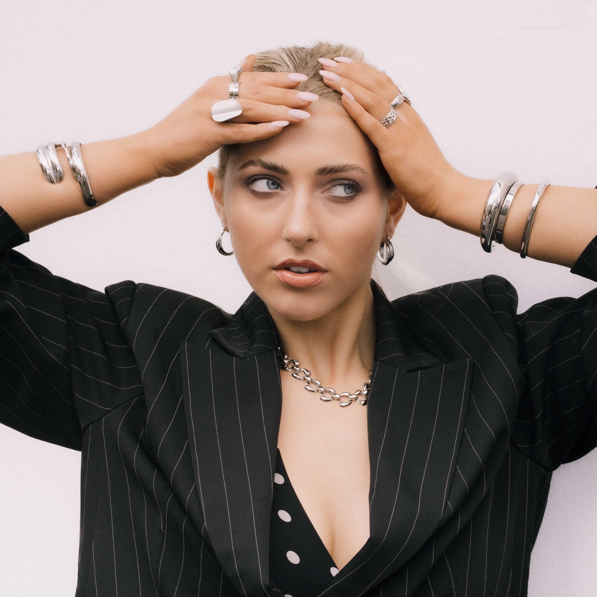 Jordan Twist Statement Hoop Earrings - Camile & Stone