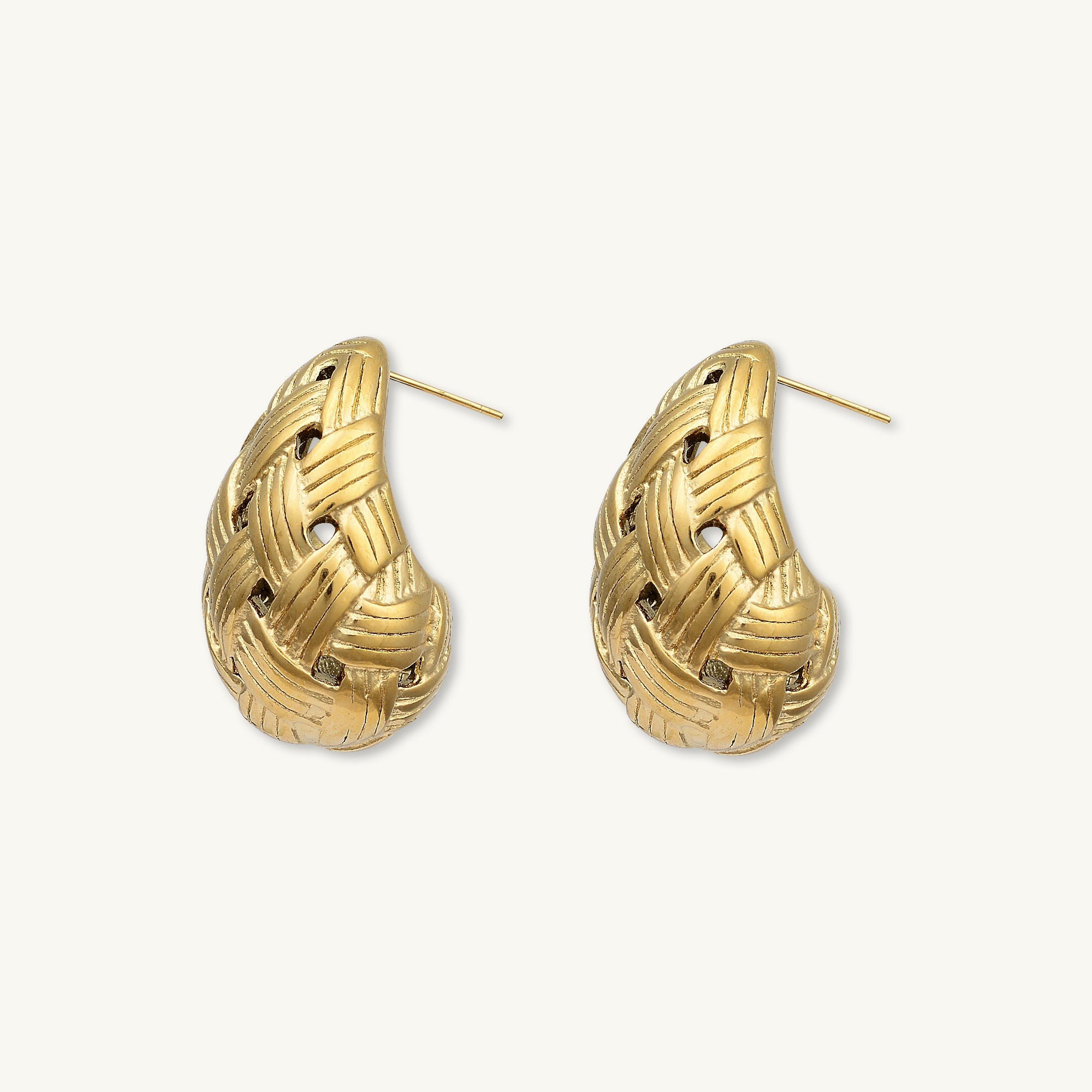 Juliette Weave Dome Earrings - Camile & Stone