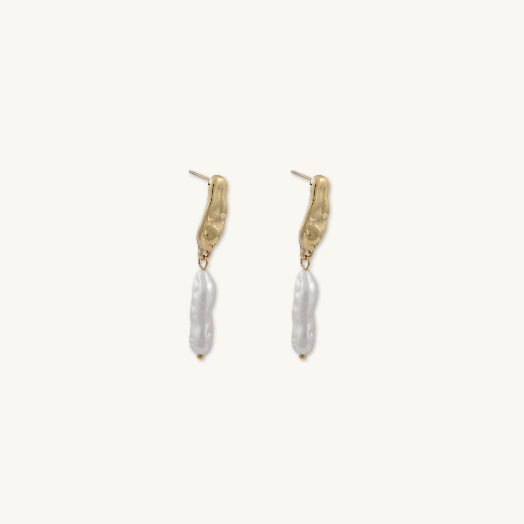 Kai Molten Pearl Drop Earrings - Camile & Stone