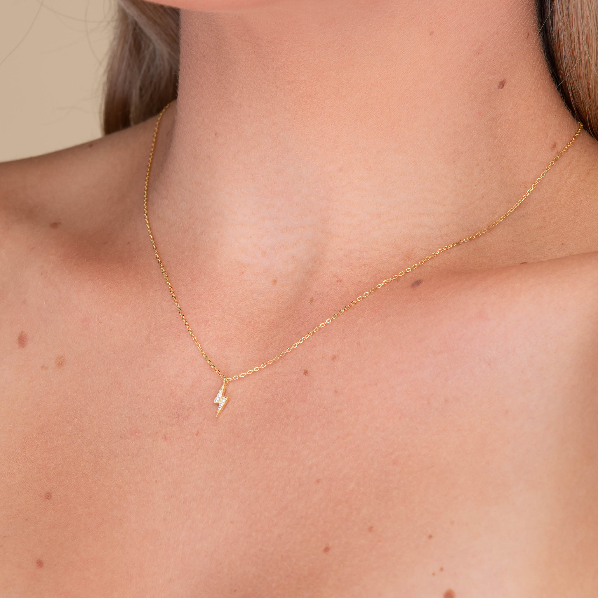 Lightning Bolt Sapphire Necklace - Camile & Stone