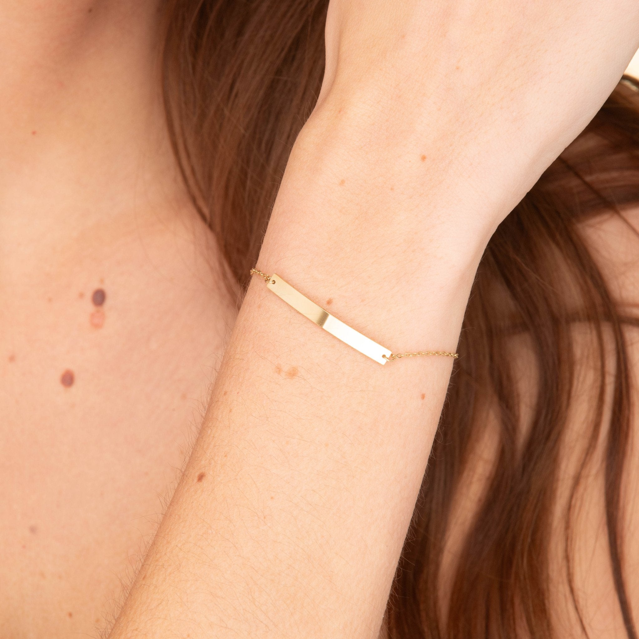 Long Bar Chain Bracelet - Camile & Stone