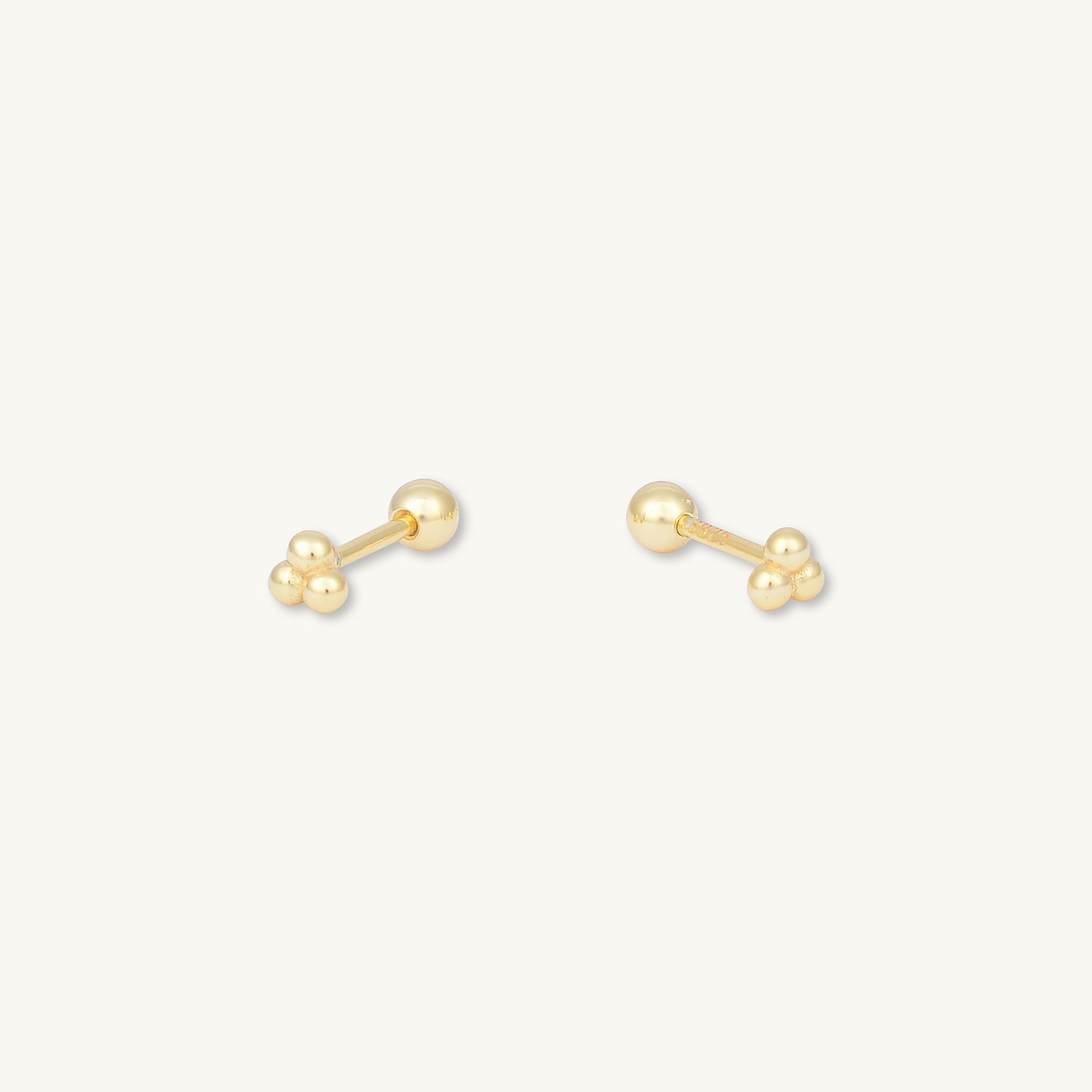 Lotus Dot Barbell Stud Cartilage Earrings - Camile & Stone