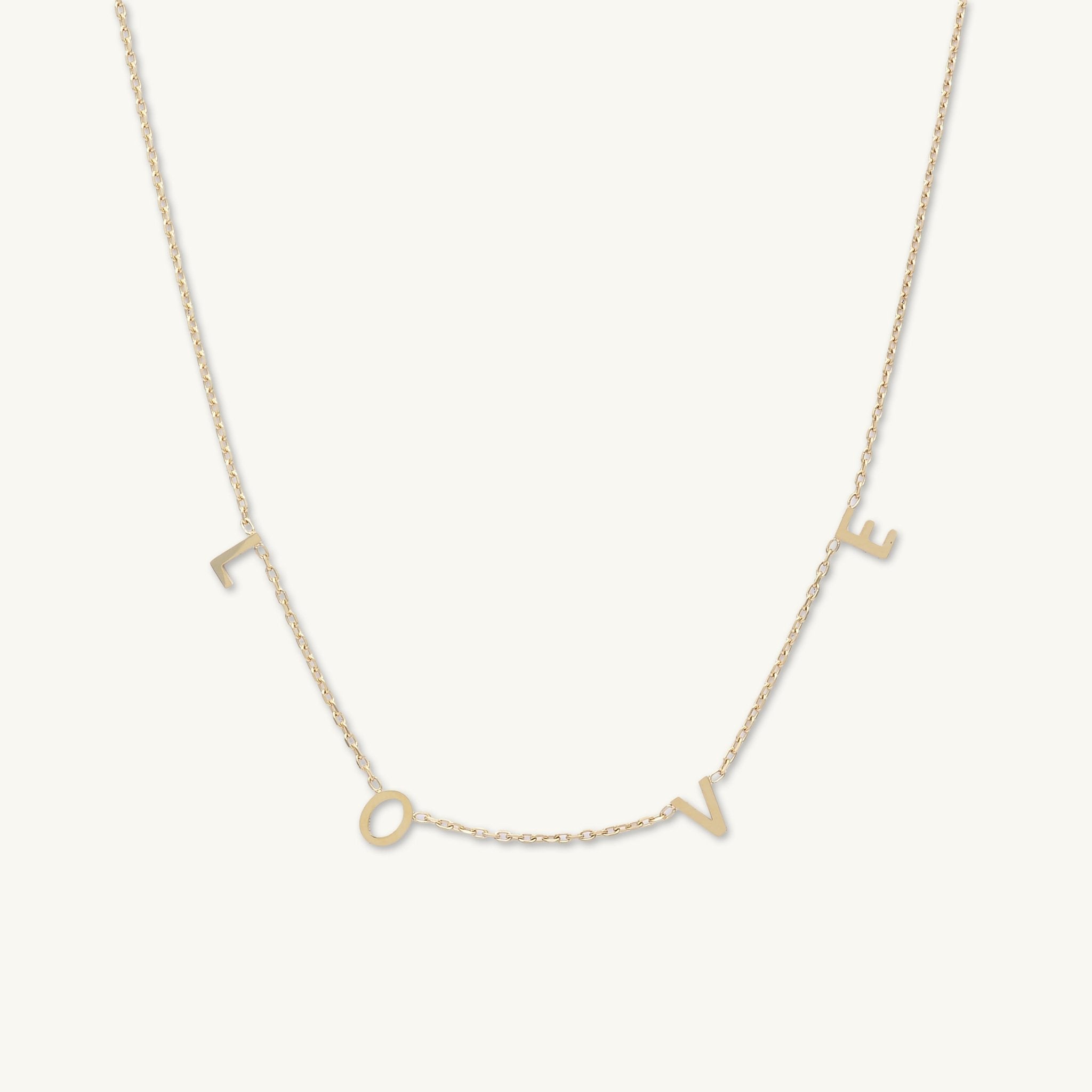 LOVE Letter Chain Necklace - Camile & Stone
