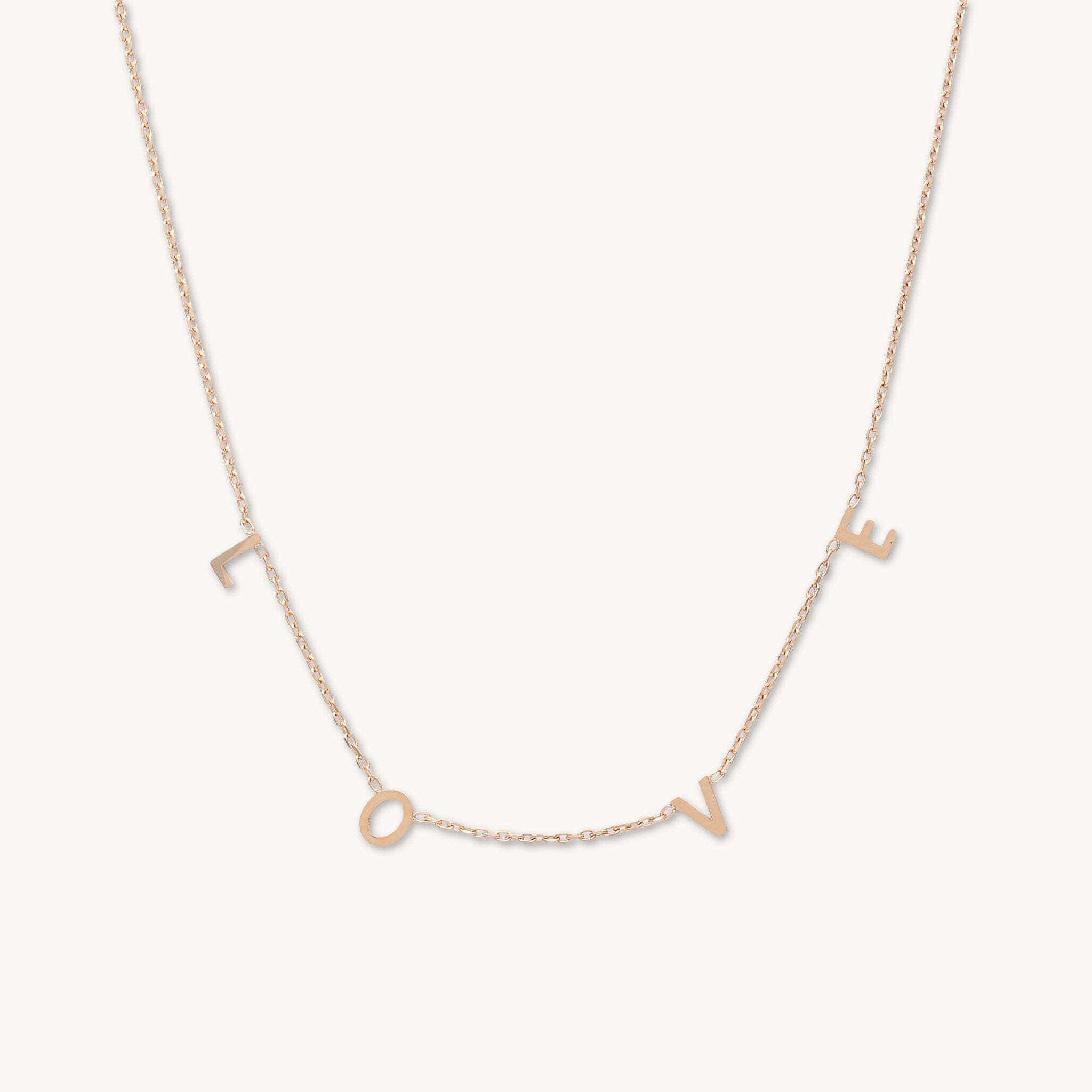 LOVE Letter Chain Necklace - Camile & Stone