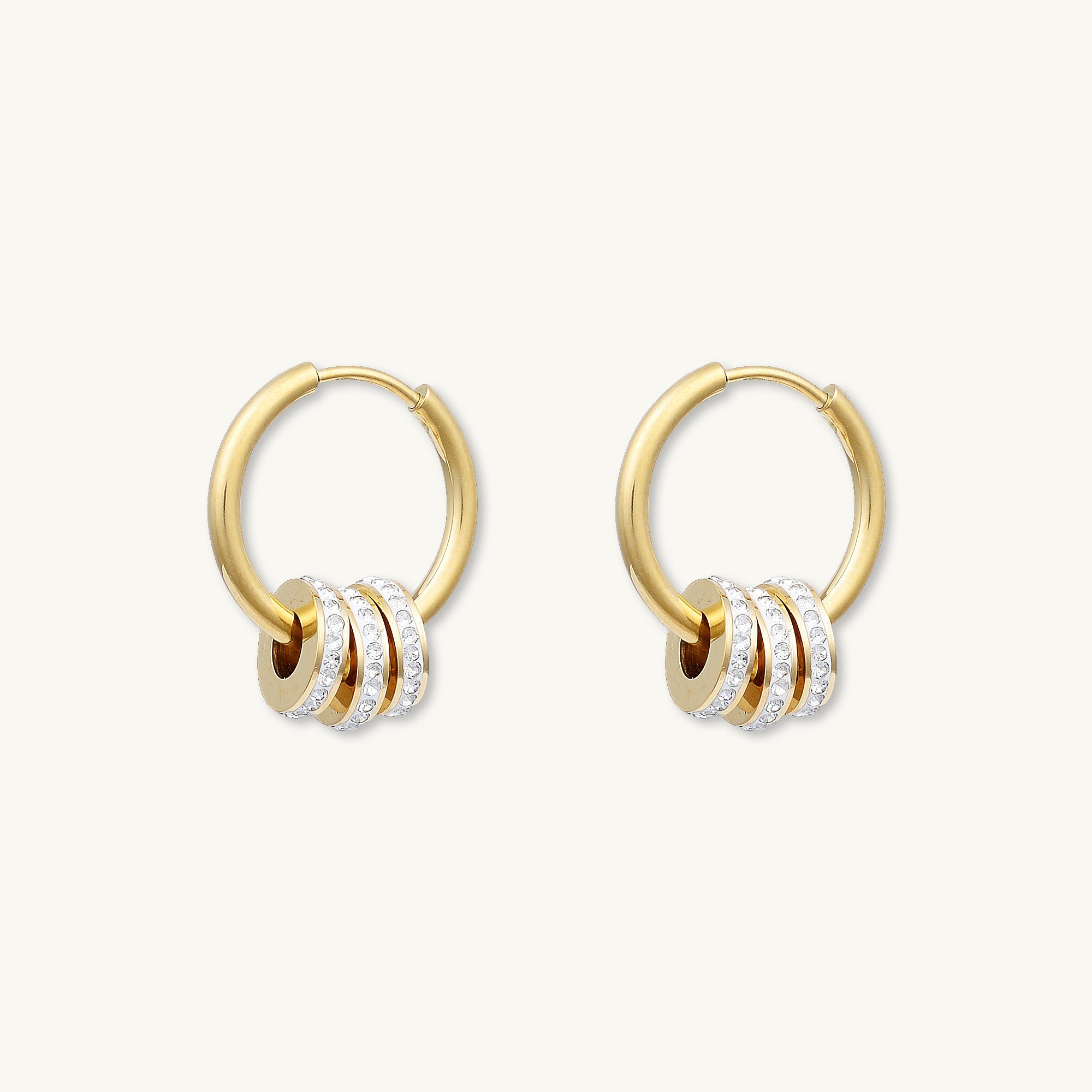 Luna Zirconia Hoop Earrings - Camile & Stone