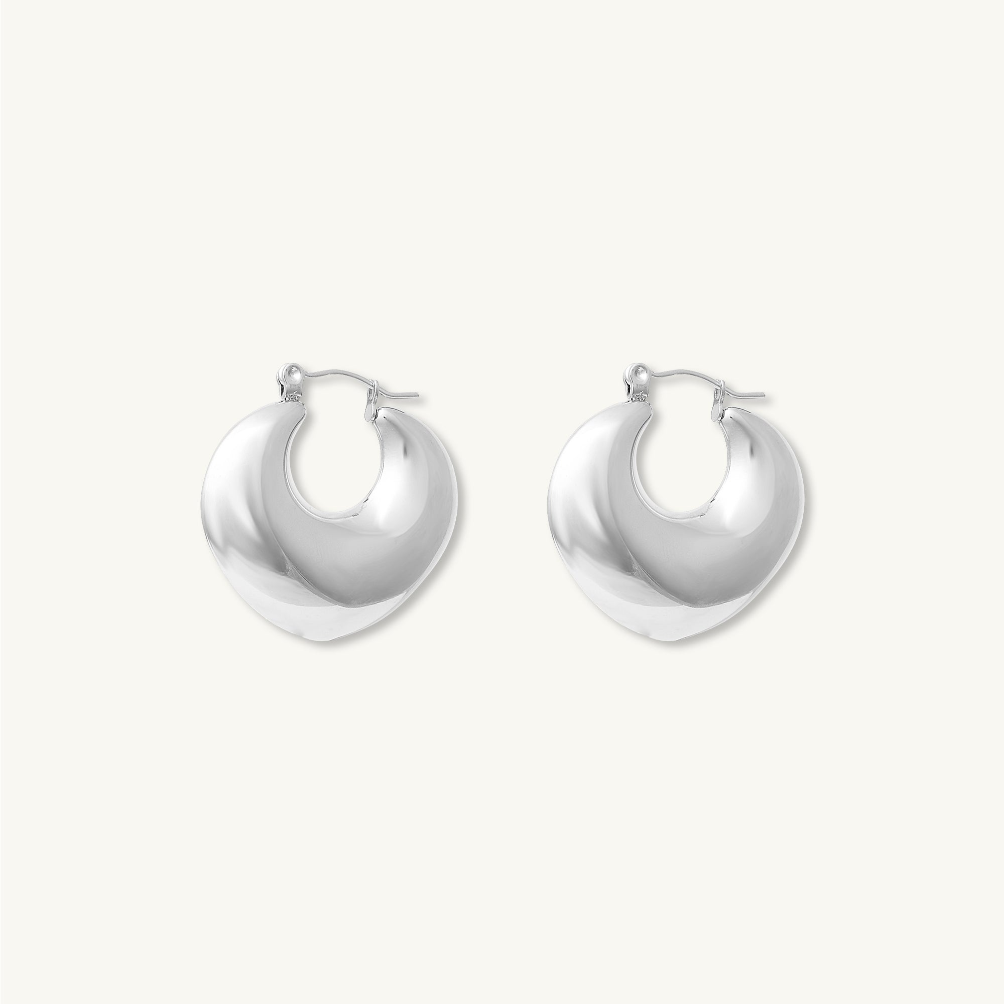 Marina Dome Hoop Earrings - Camile & Stone