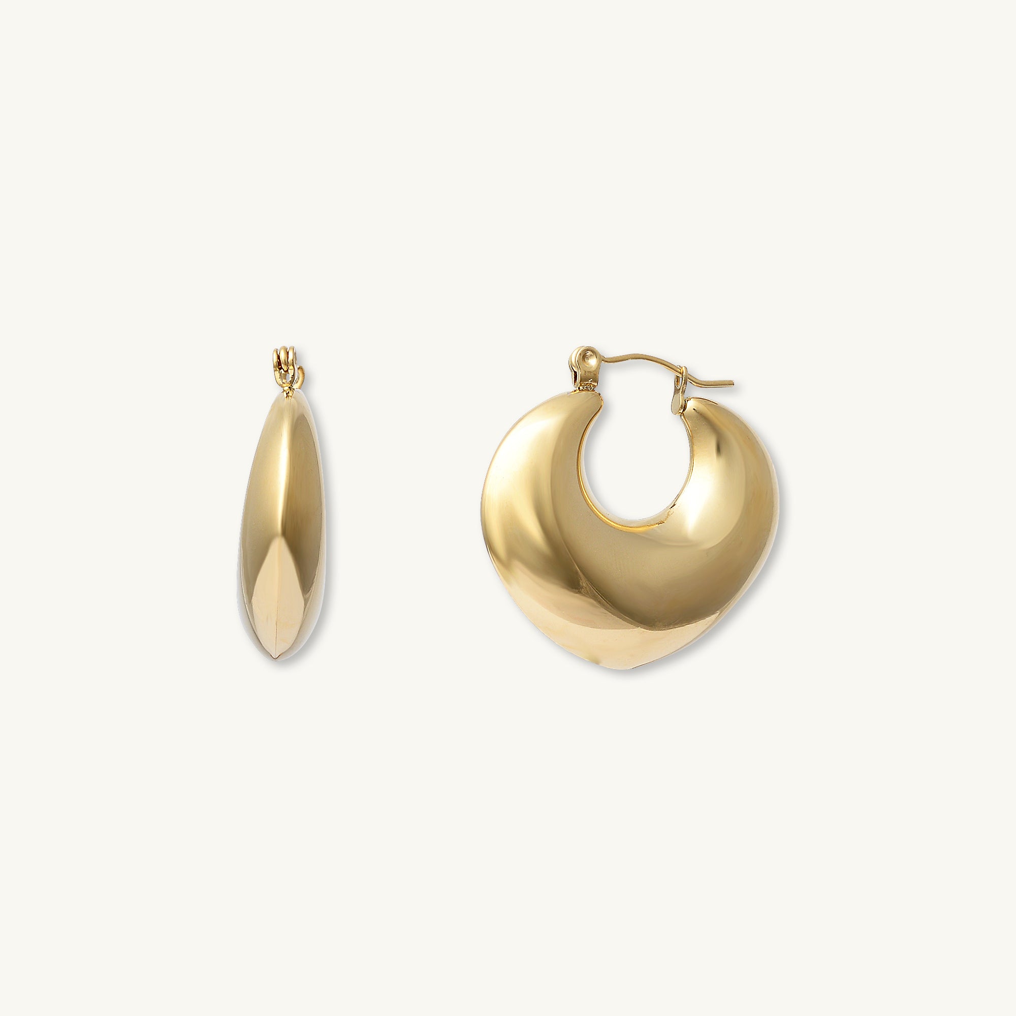 Marina Dome Hoop Earrings - Camile & Stone