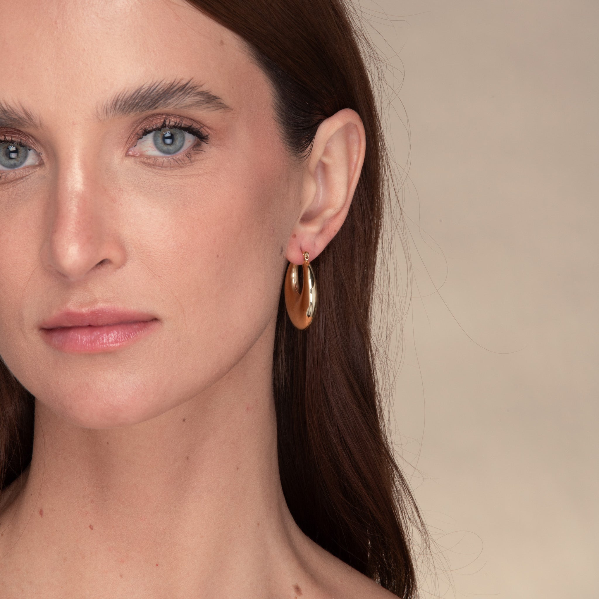 Marley Dome Hoop Earrings - Camile & Stone