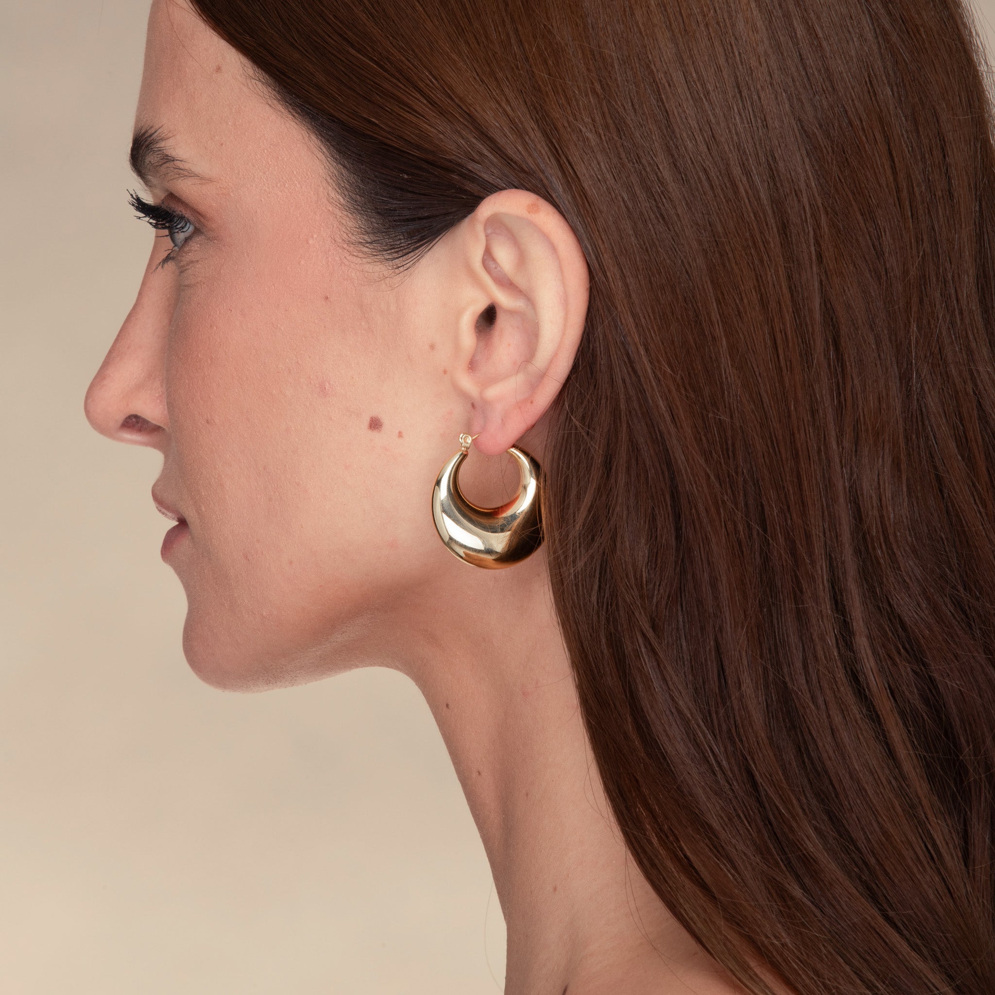 Marley Dome Hoop Earrings - Camile & Stone