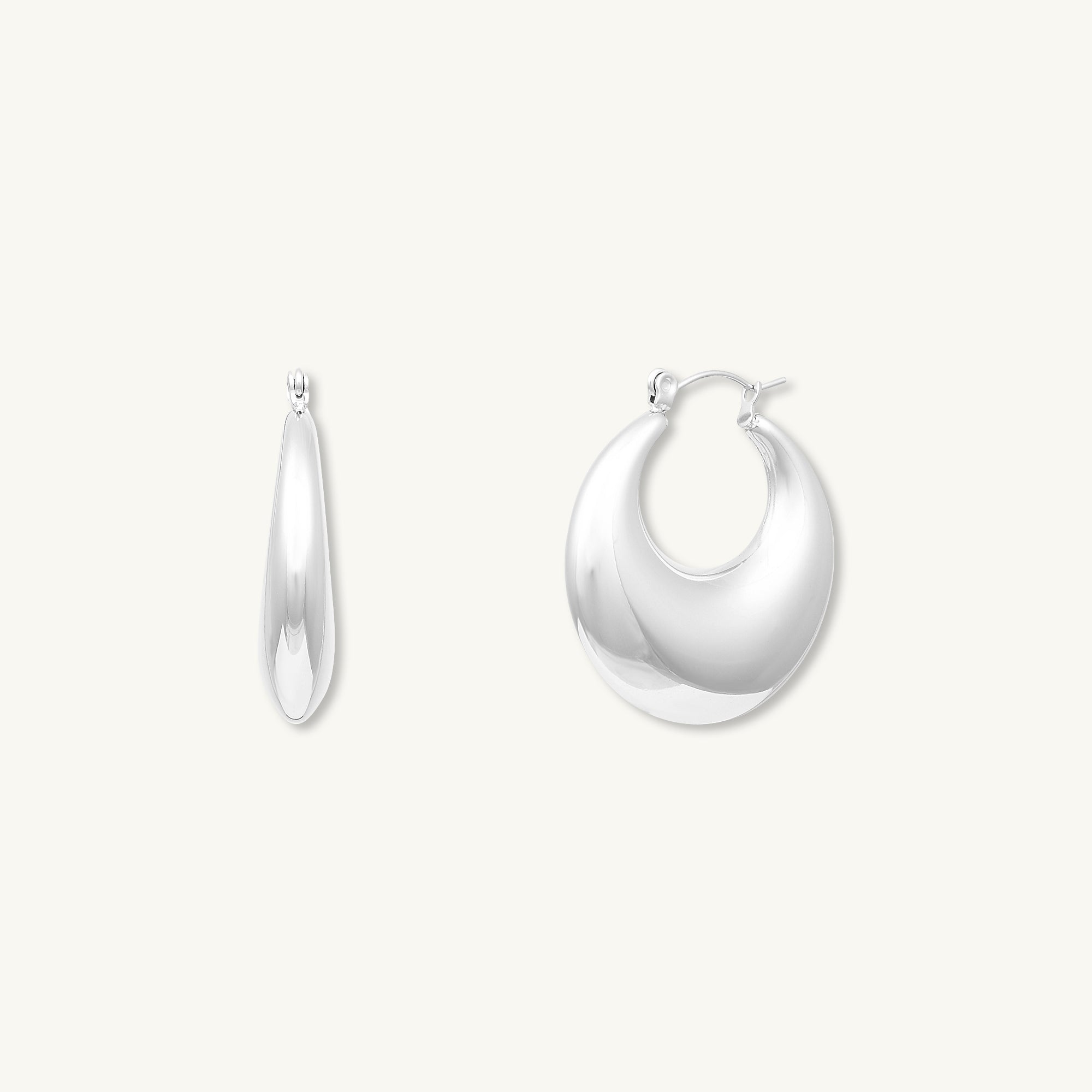 Marley Dome Hoop Earrings - Camile & Stone