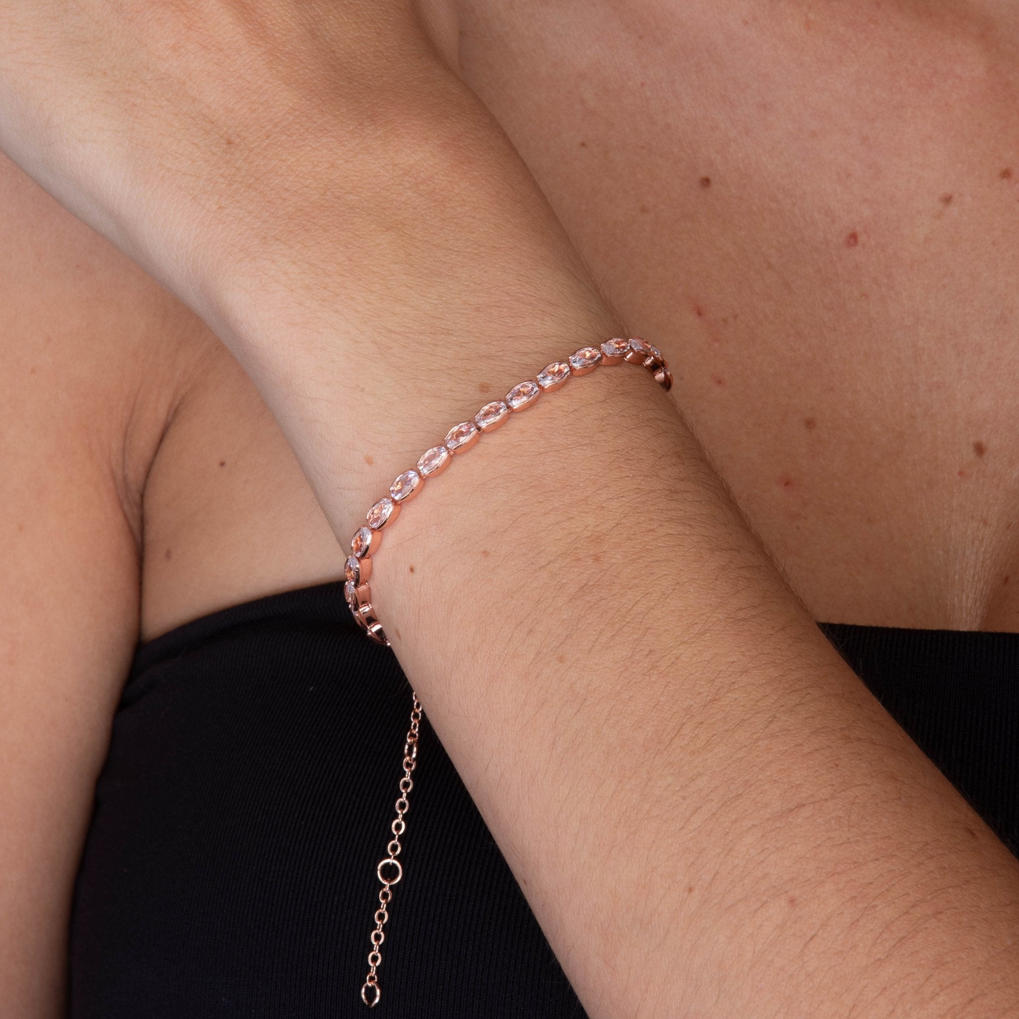 Marquise Tennis Zirconia Bracelet - Camile & Stone