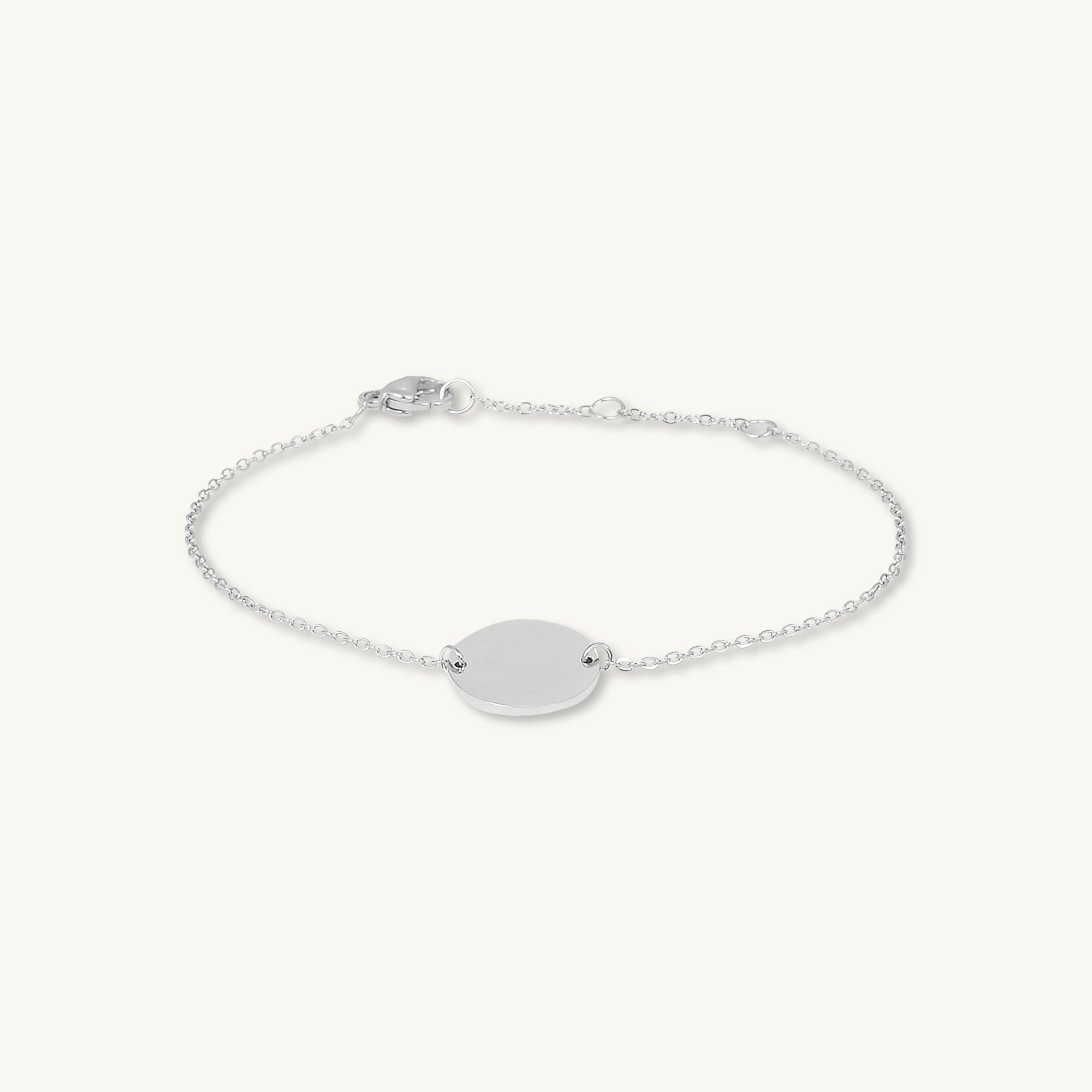Medallion Disc Engraved Personalised Bracelet - Camile & Stone