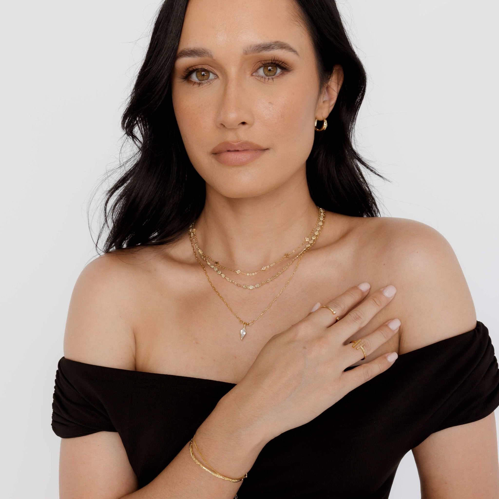 Molten Cuff Bangle Bracelet - Camile & Stone