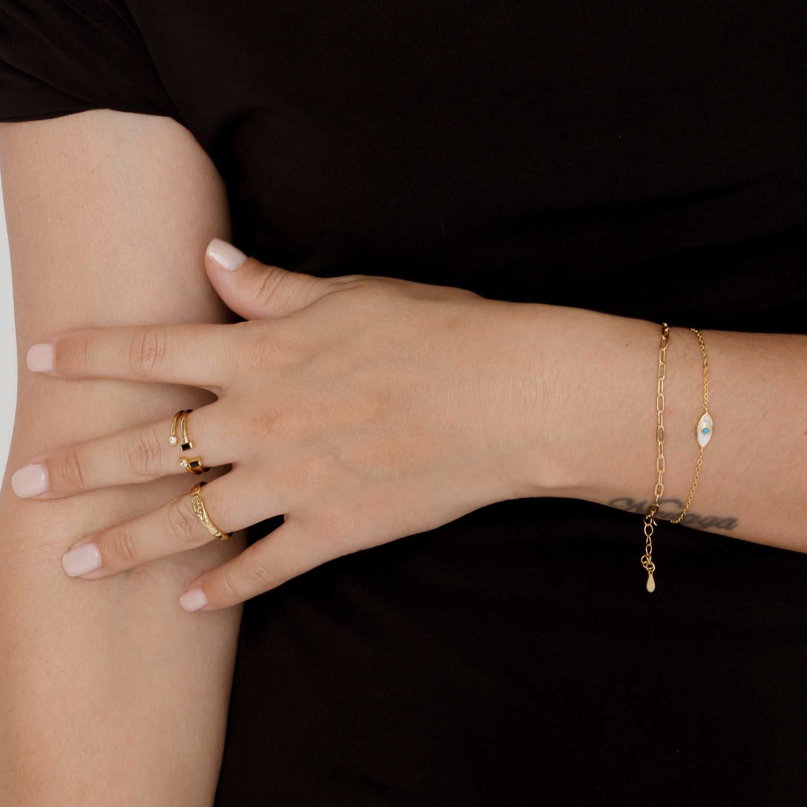 Molten Open Cuff Ring - Camile & Stone