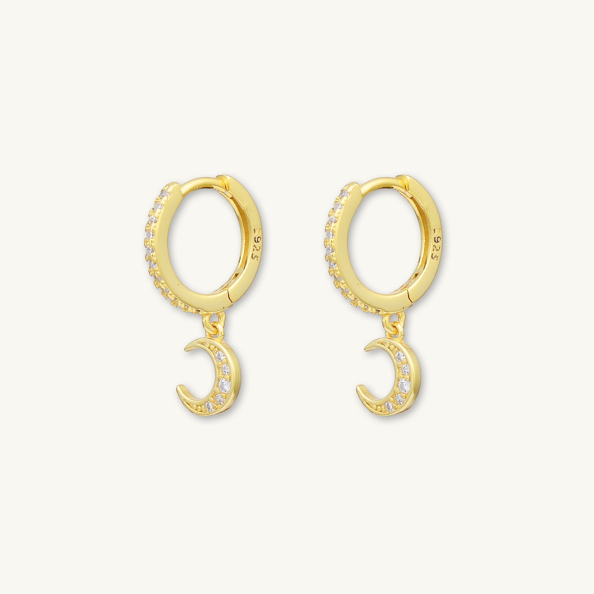 Moon Sapphire Huggie Earrings - Camile & Stone
