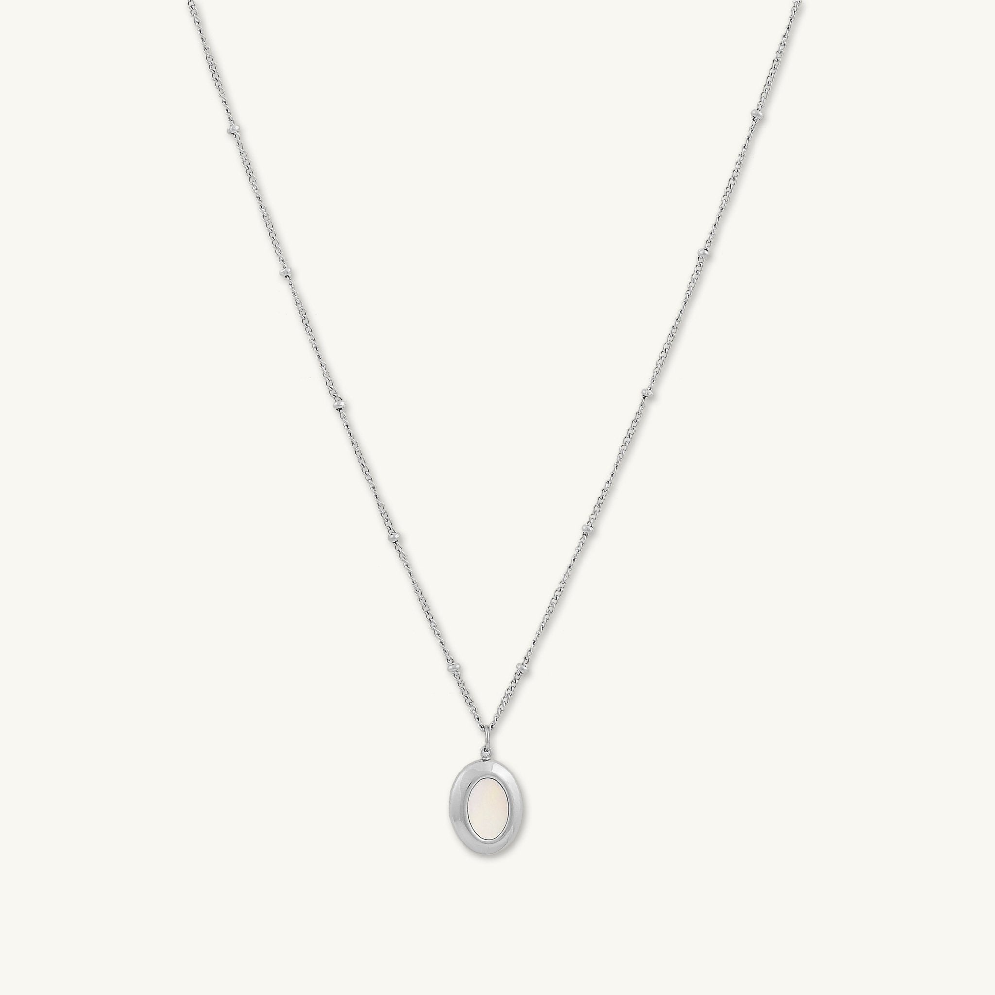 Moonstone Vintage Oval Satellite Necklace - Camile & Stone