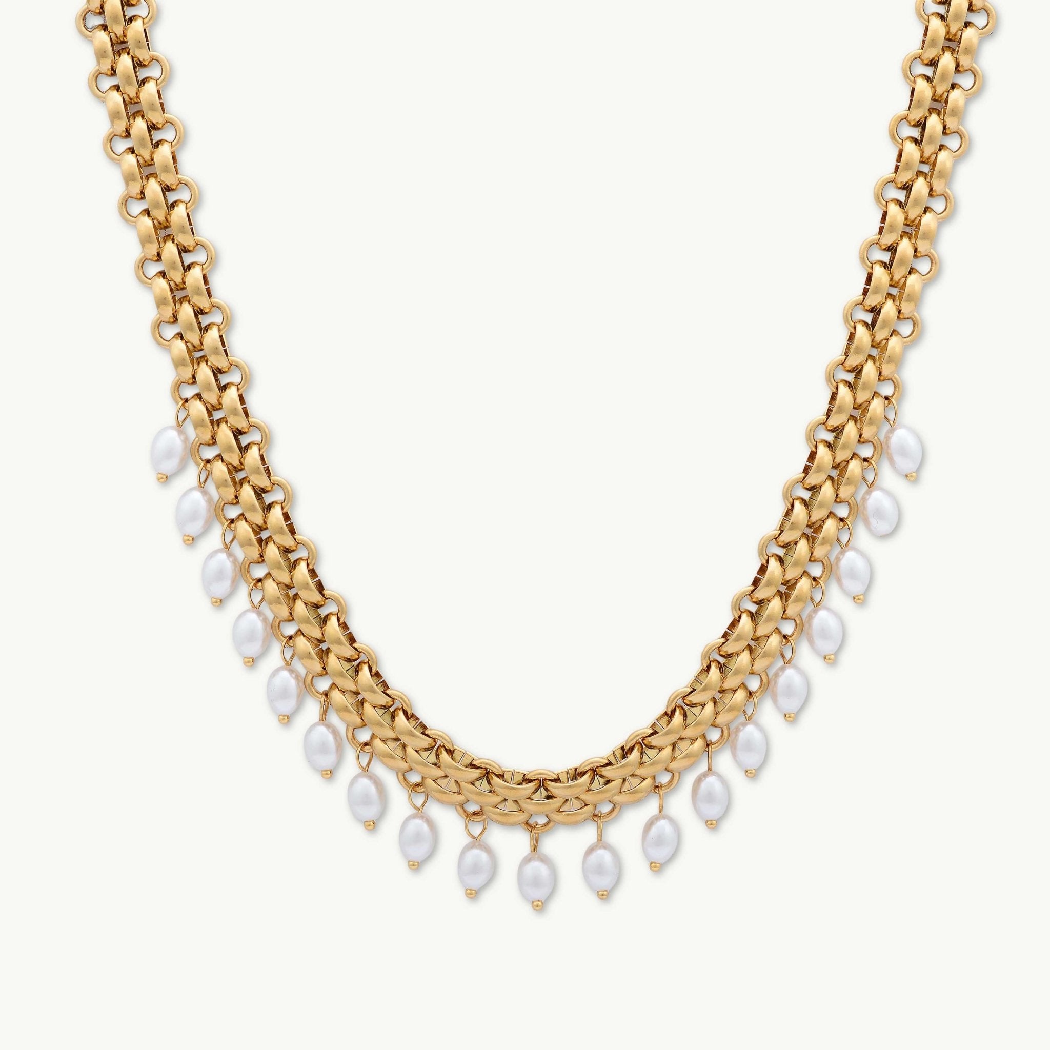 Nara Pearl Chunky Statement Necklace - Camile & Stone