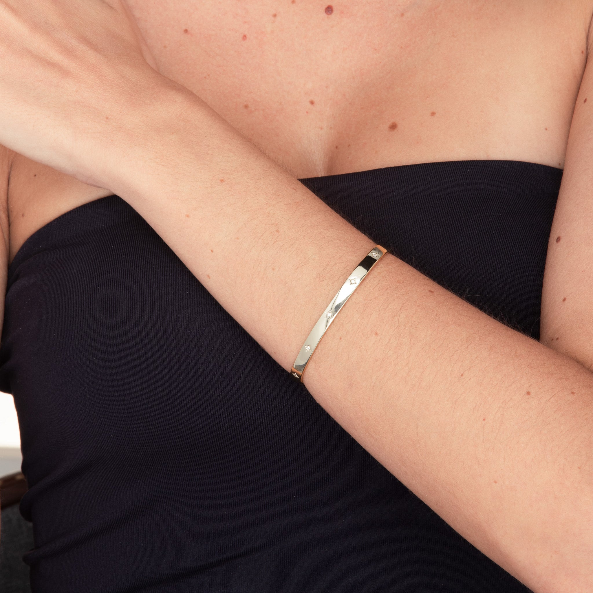 North Star Bangle Bracelet - Camile & Stone