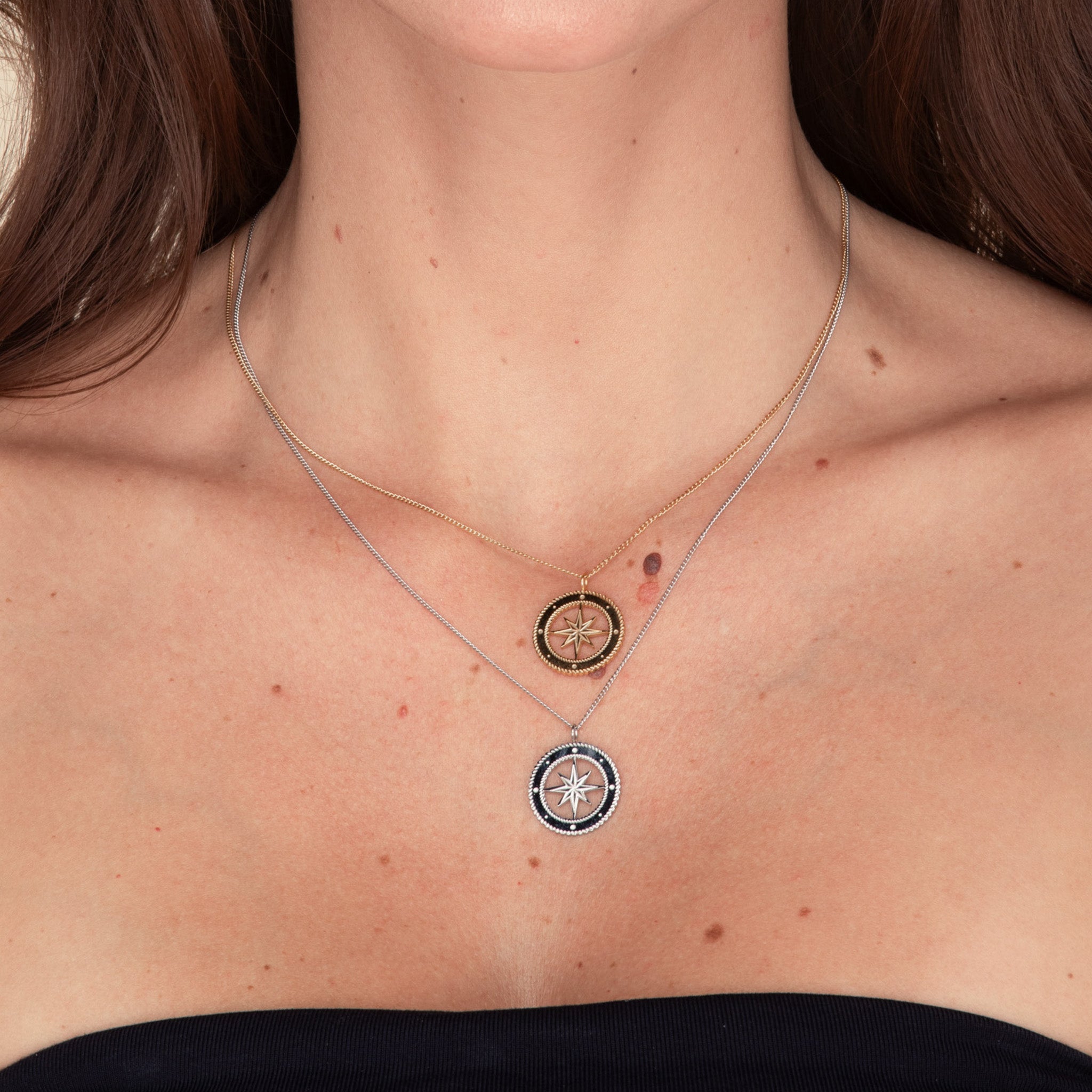 North Star Compass Necklace - Camile & Stone