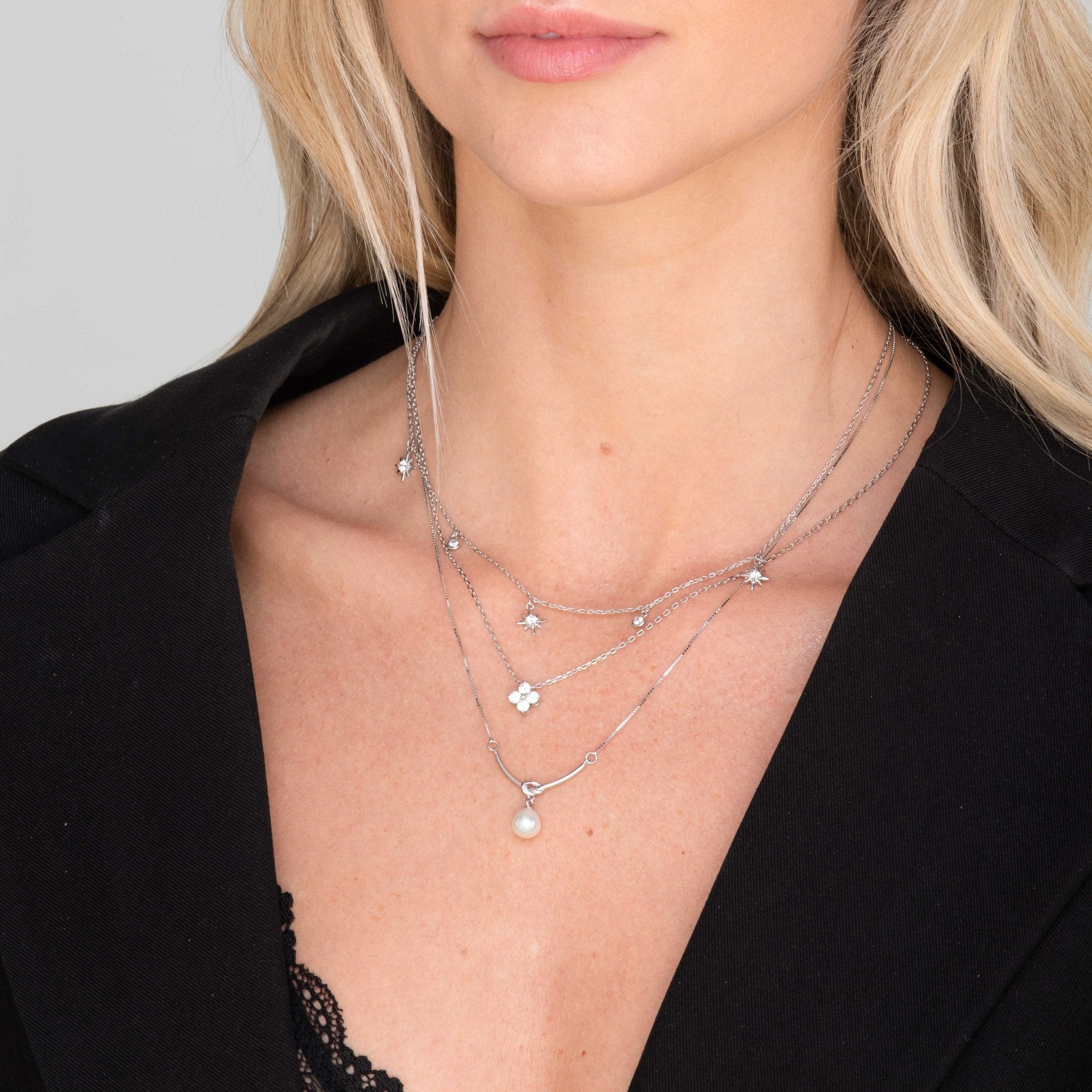 North Star Dangling Sapphire Necklace - Camile & Stone