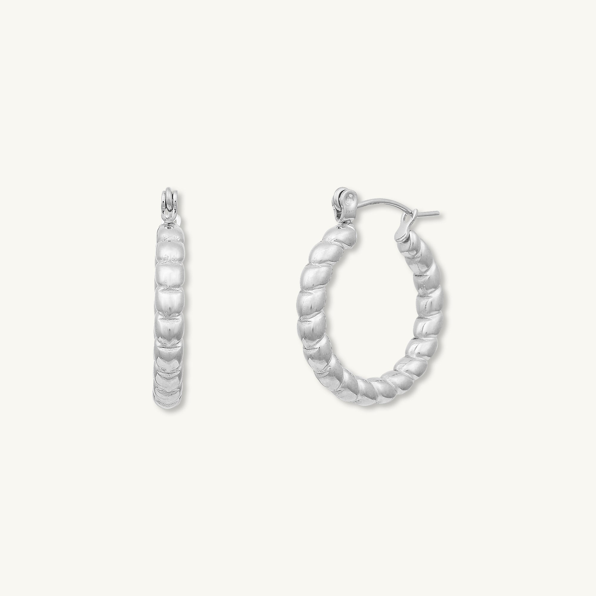Nova Twist Hoop Earrings - Camile & Stone