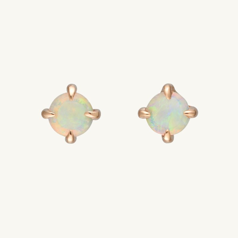 Opal Gemstone Stud Earrings - Camile & Stone