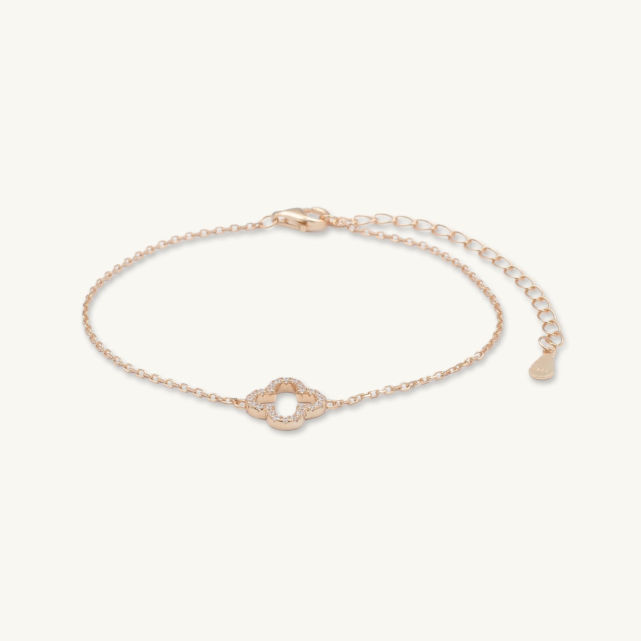 Open Clover Sapphire Bracelet - Camile & Stone