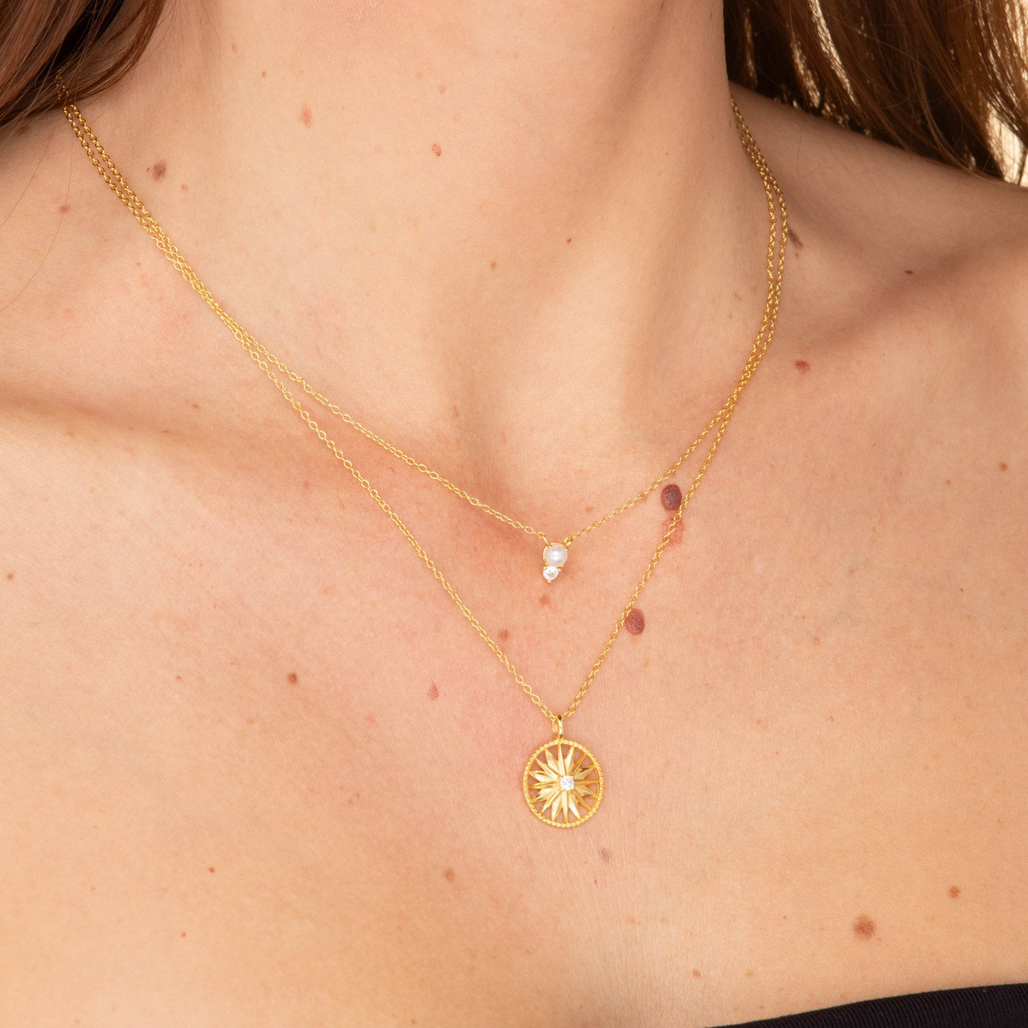 Pearl Sapphire Chain Necklace - Camile & Stone