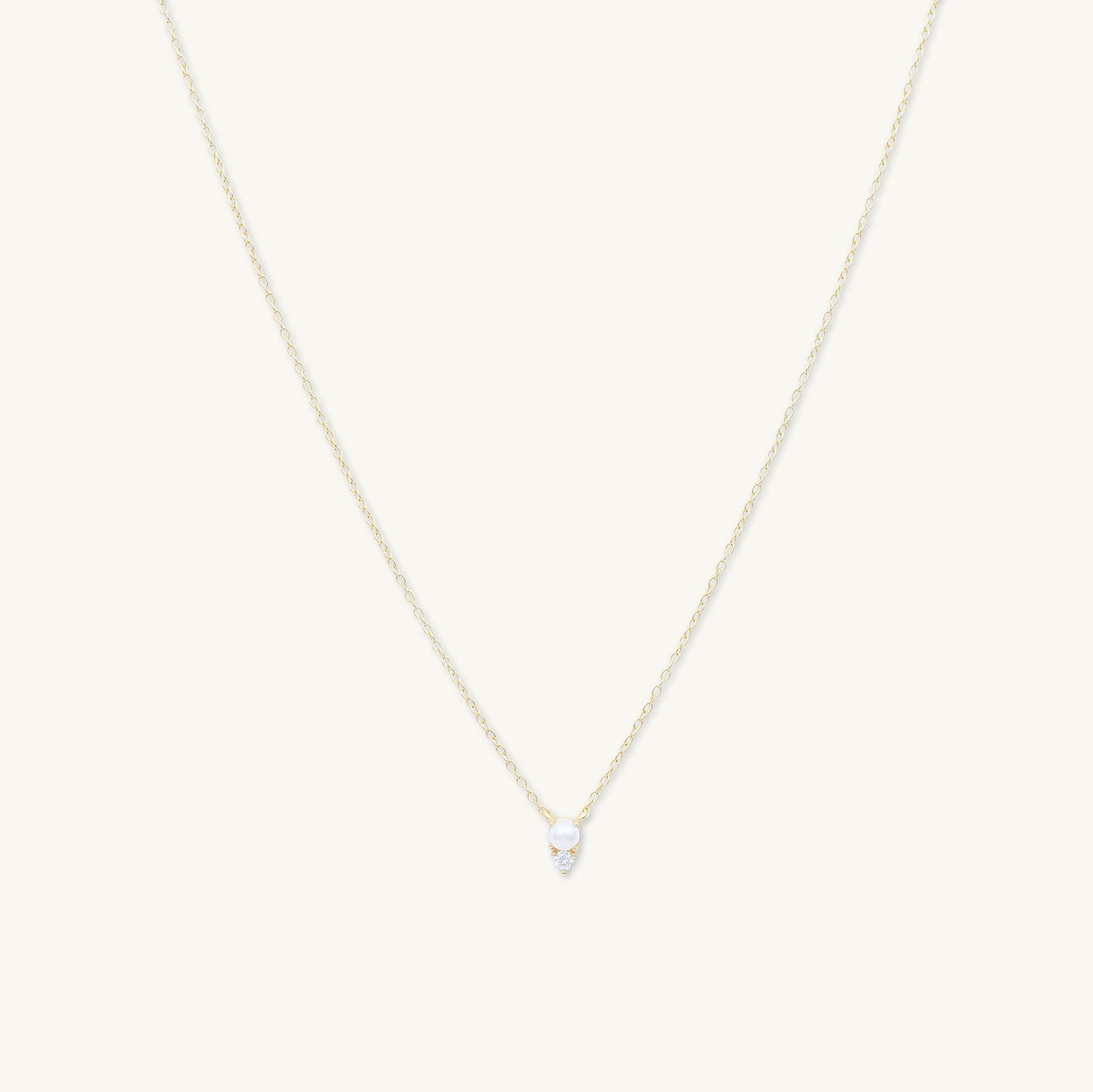 Pearl Sapphire Chain Necklace - Camile & Stone