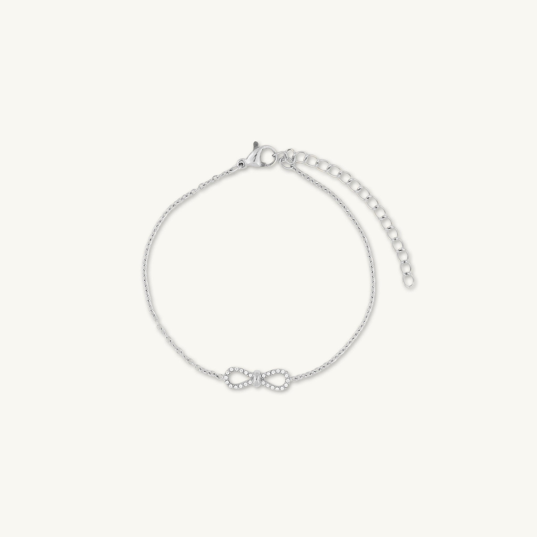 Ribbon Bow Infinity Chain Bracelet - Camile & Stone