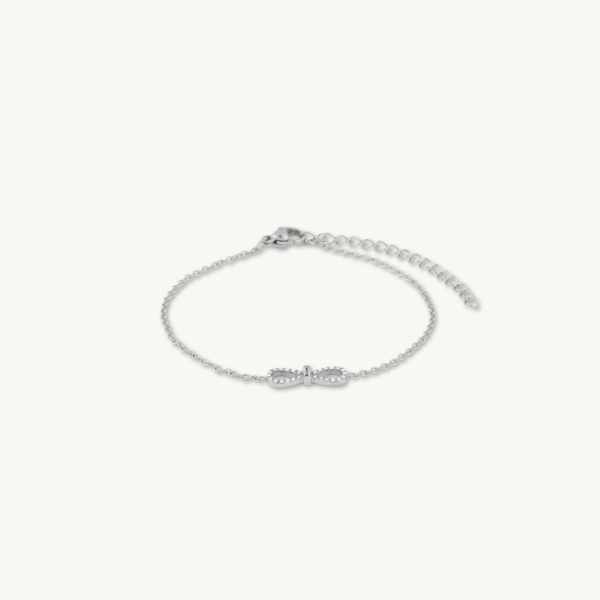 Ribbon Bow Infinity Chain Bracelet - Camile & Stone